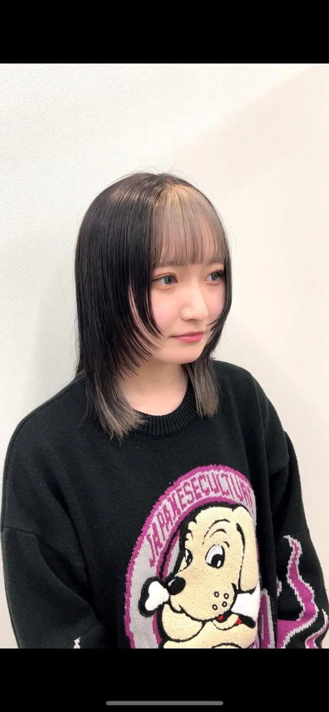 ミディアム ヘアカラー 青木 芽生のヘアスタイル