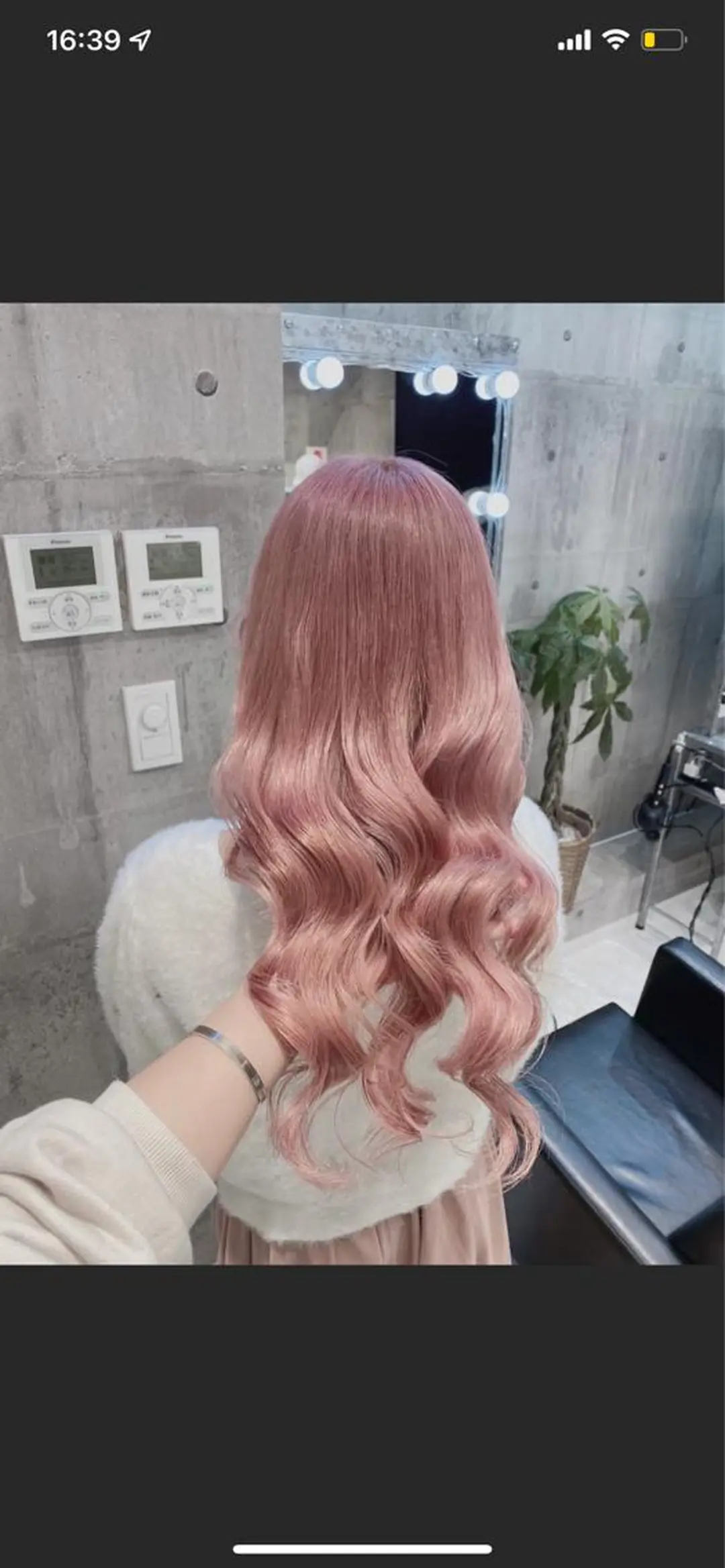 ロング ピンクブラウン 似合わせパーマ🔥 渡邉愛斗のヘアスタイル