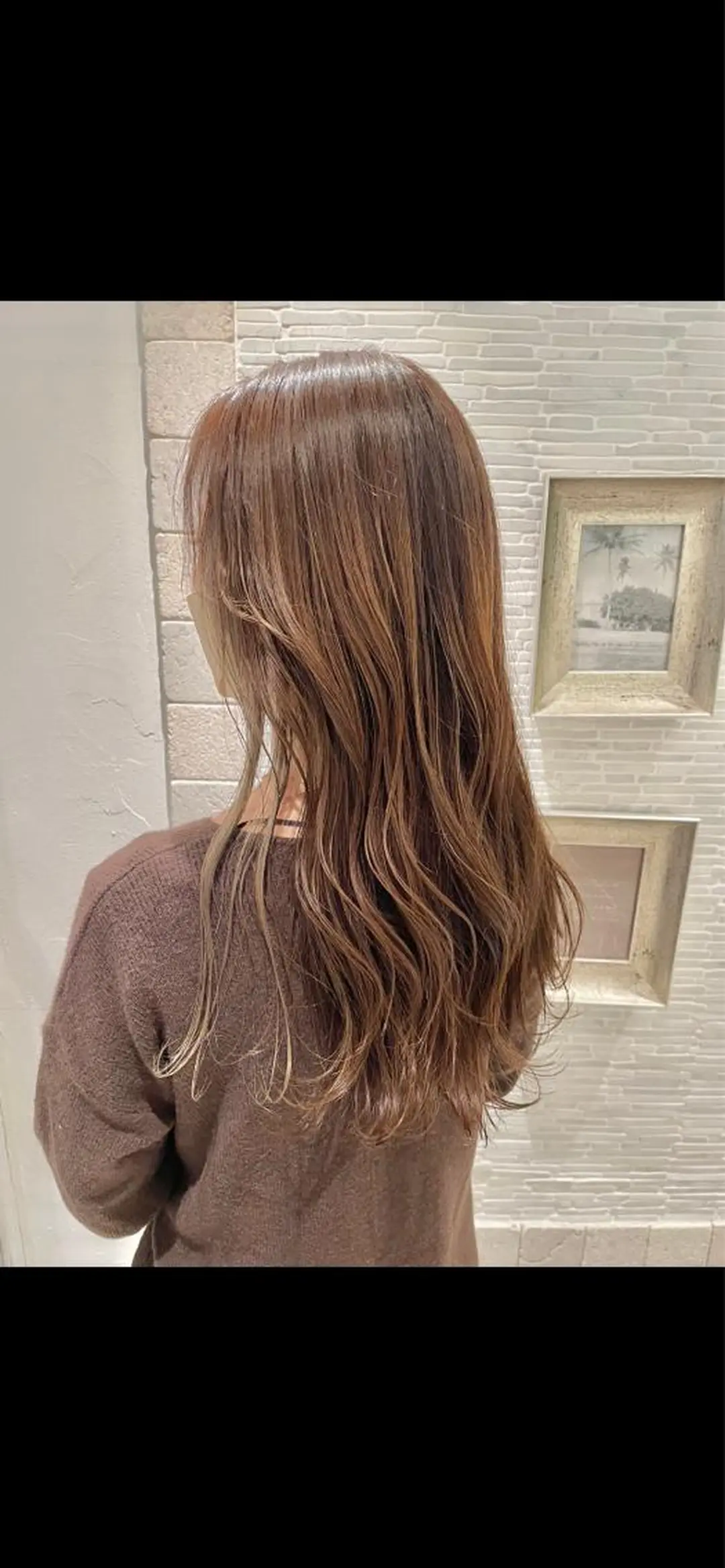 ロング カラー カット ヘアカラー トリートメント 👑髪質改善カラー 中垣斗希のヘアスタイル