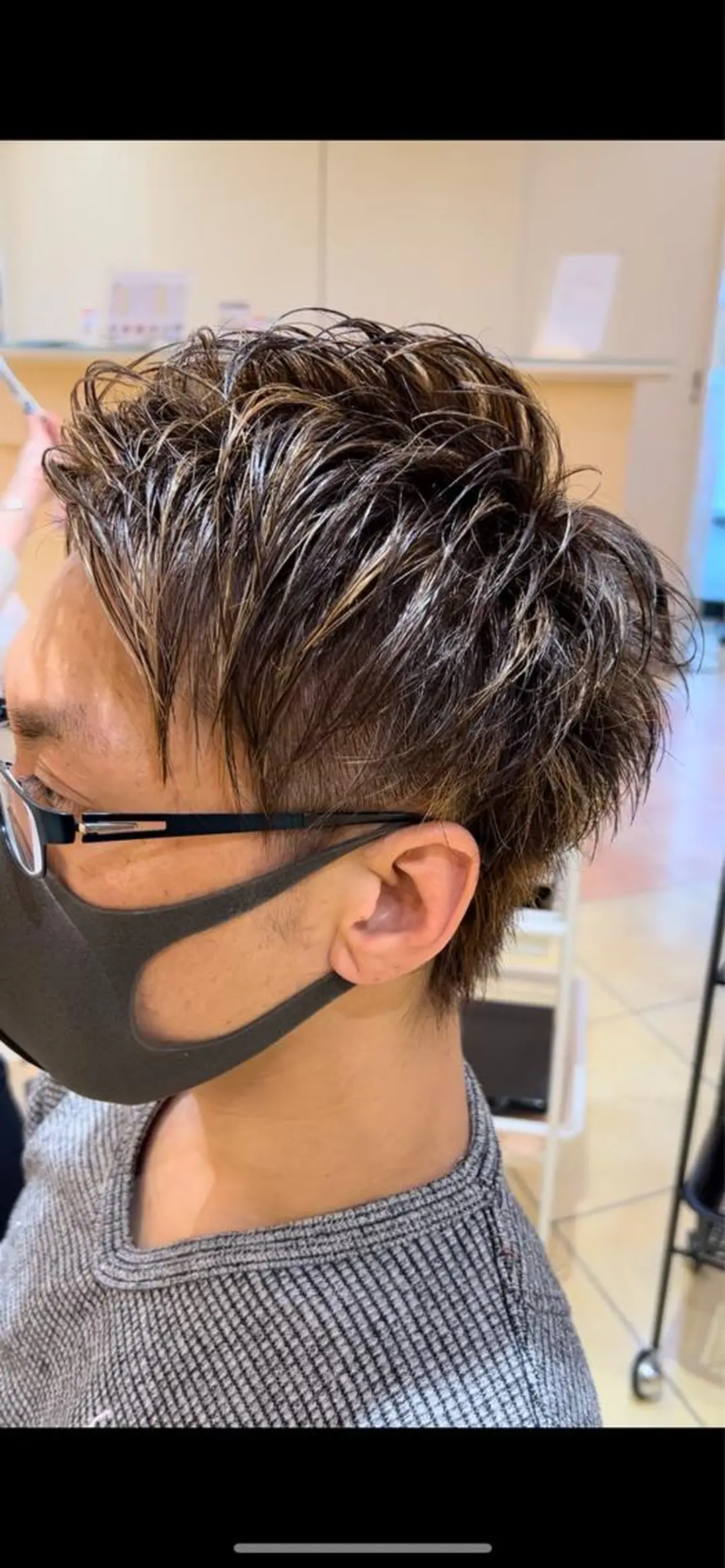 カラー メンズ 天野 直美のヘアスタイル