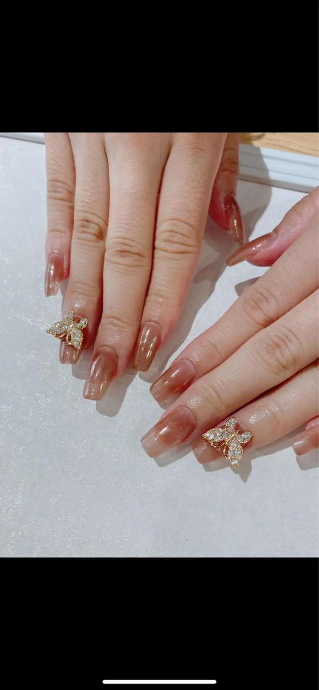 セミロング ハンドネイル Nail  R💫 naoのネイルデザイン