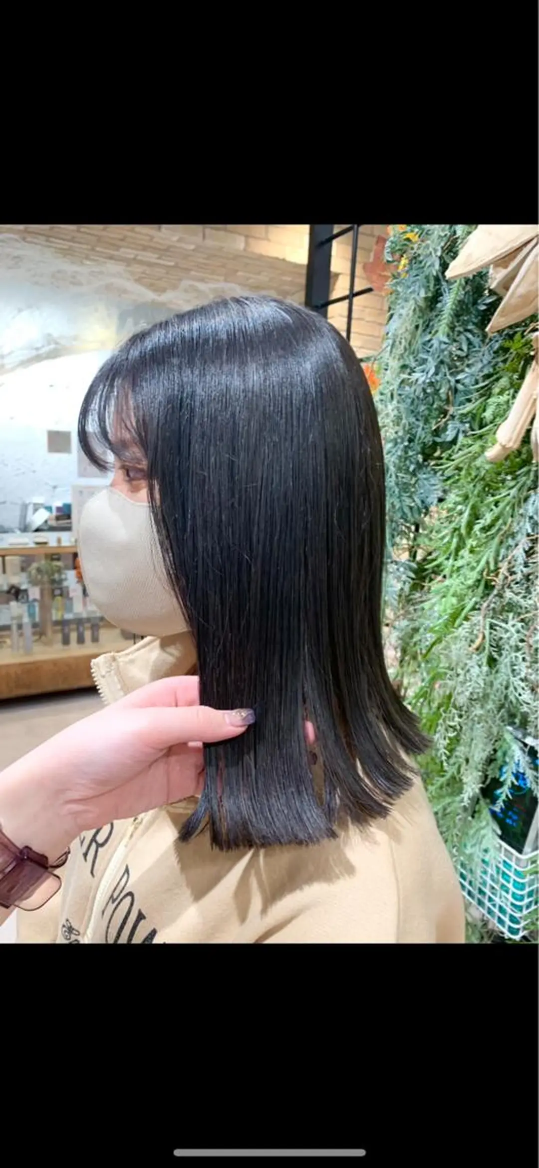 ミディアム カラー カット ヘアカラー トリートメント 【髪質改善】 優菜のヘアスタイル