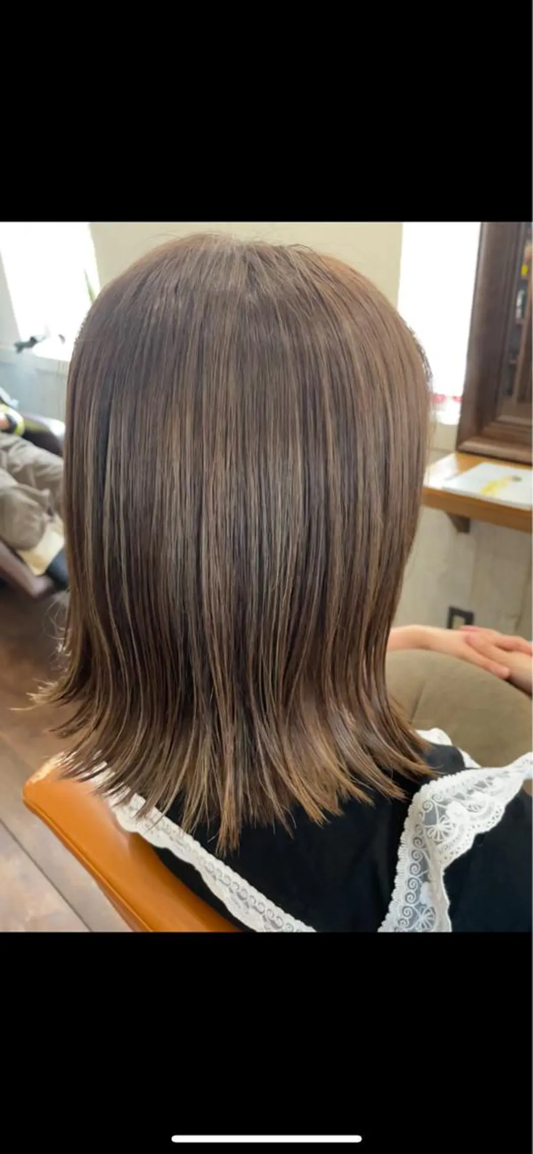 ミディアム カラー 透明感カラー カット ヘアカラー 梶田 楓子のマツエク・マツパデザイン