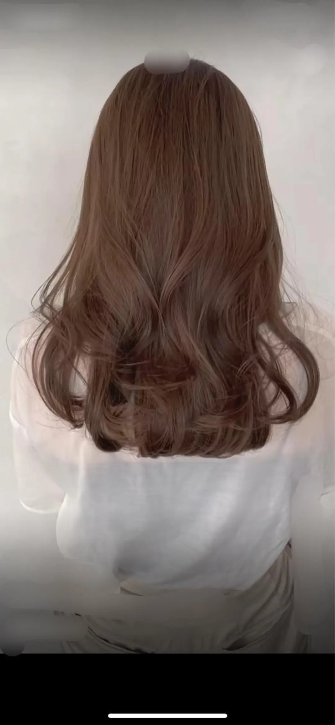 セミロング カラー 縮毛矯正×韓国ヘア 🇰🇷小笠原のヘアスタイル