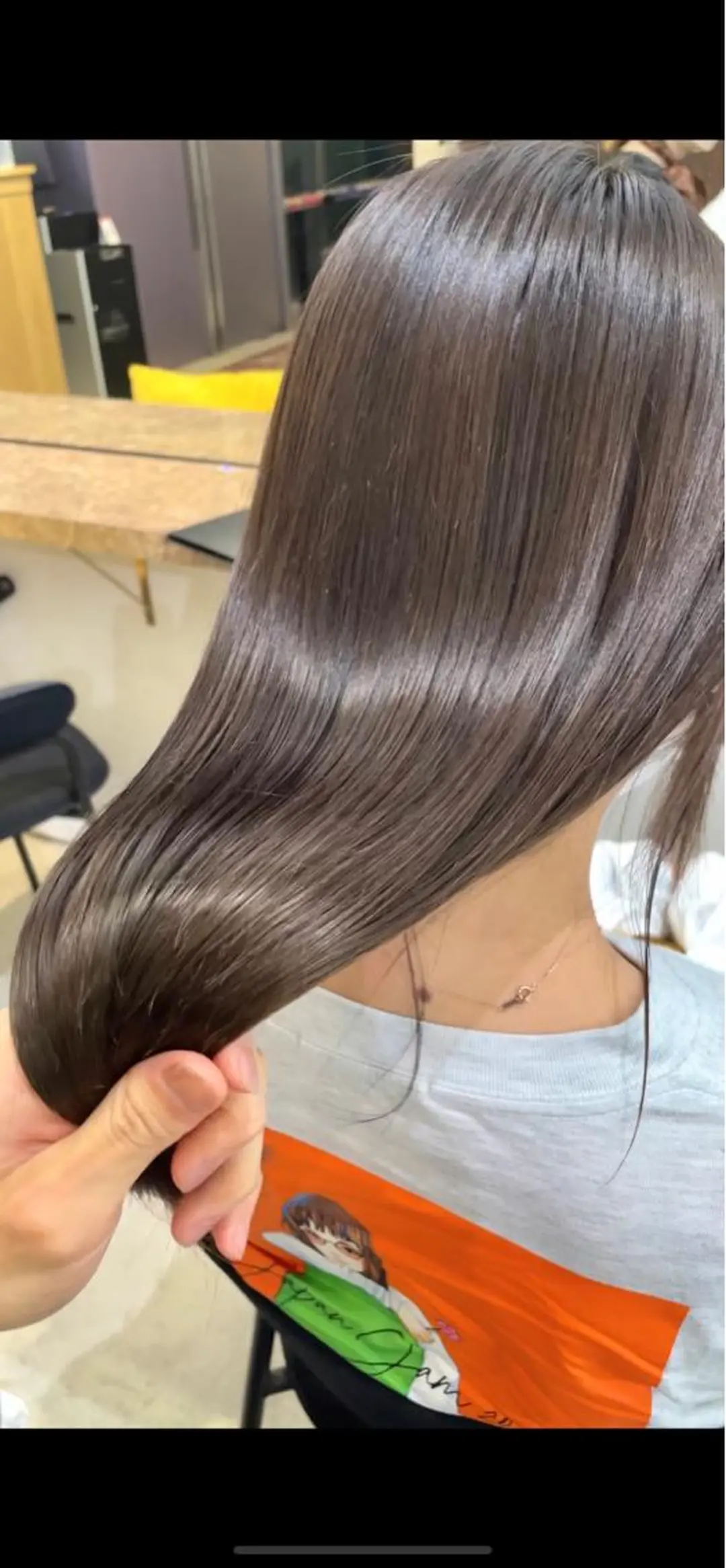 ミディアム カラー グレージュ 🌈銀座、ボブ ショート🌈にっしーのヘアスタイル