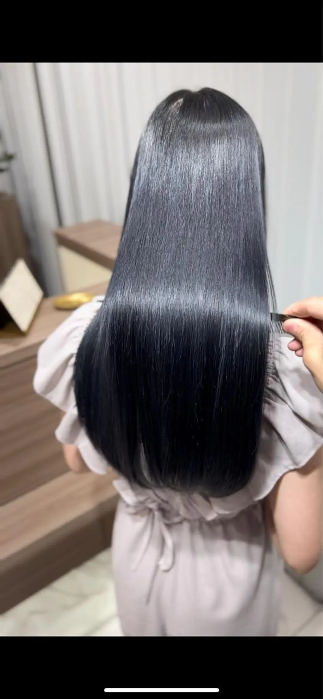 ロング 縮毛矯正 レイヤー×韓国 🇰🇷鈴木啓太のヘアスタイル