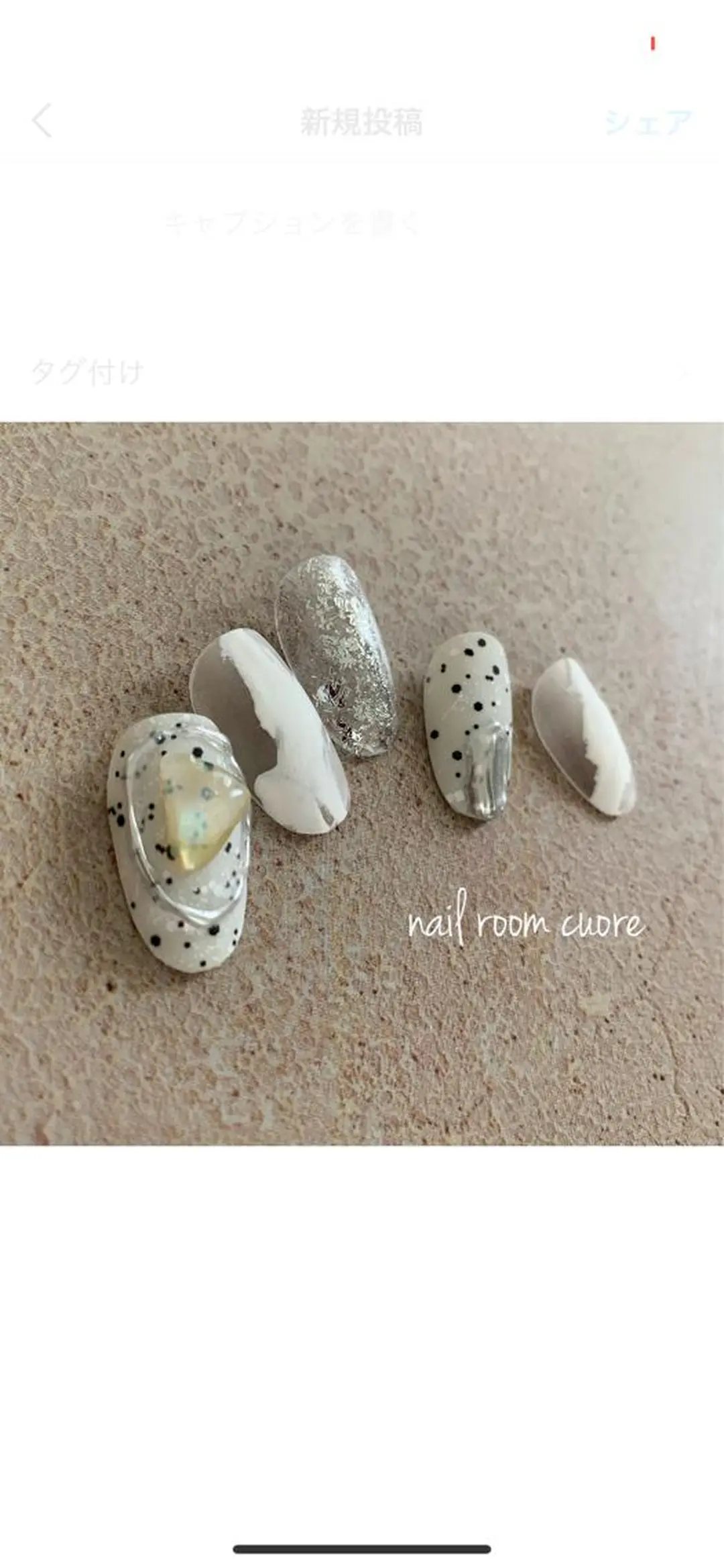 ネイル ニュアンスネイル ハンドネイル nail room  cuore所属・松尾 典子のネイルデザイン