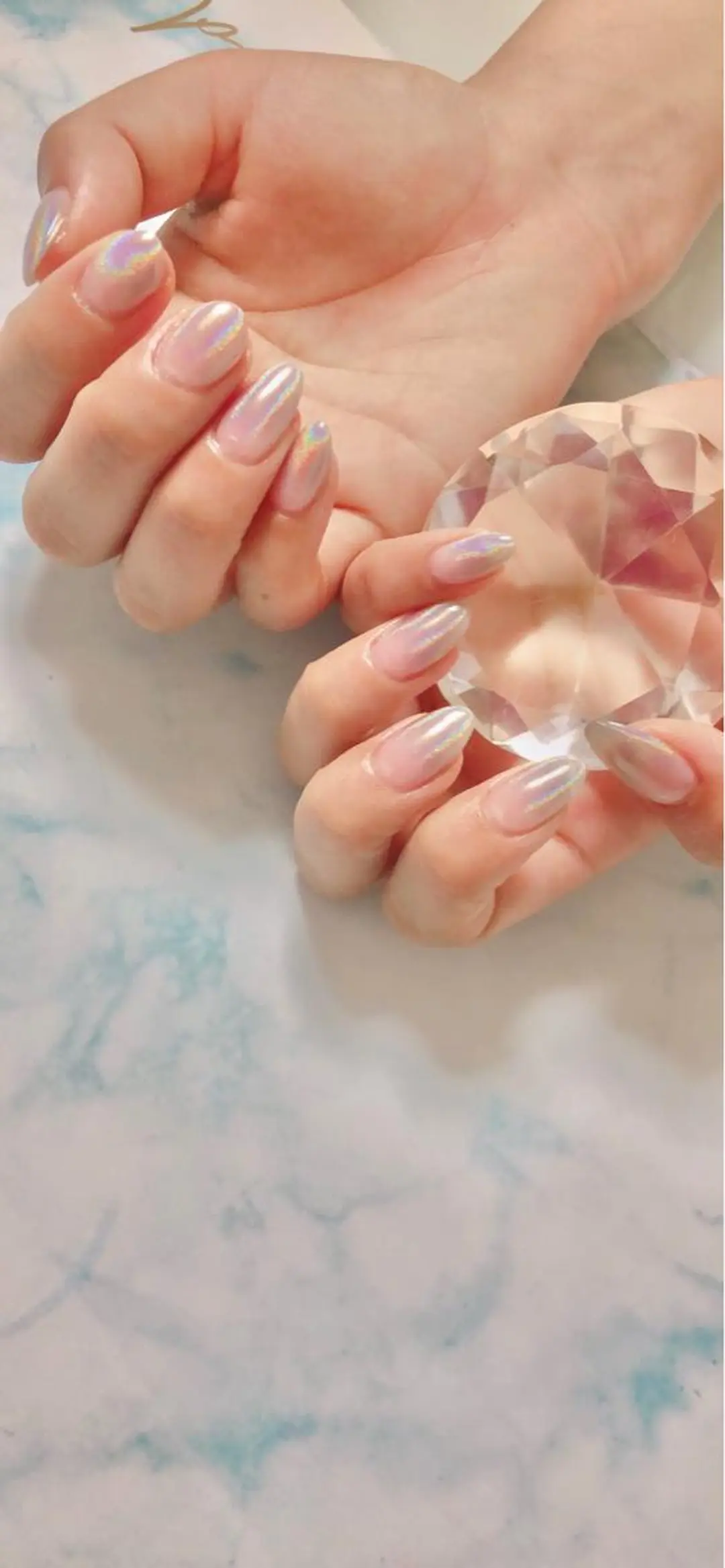 セミロング カラー キッズ ネイル マツエク・マツパ ハンドネイル ハンドケア 💎ビューティサロン 湘南 RIRAN💎のネイルデザイン