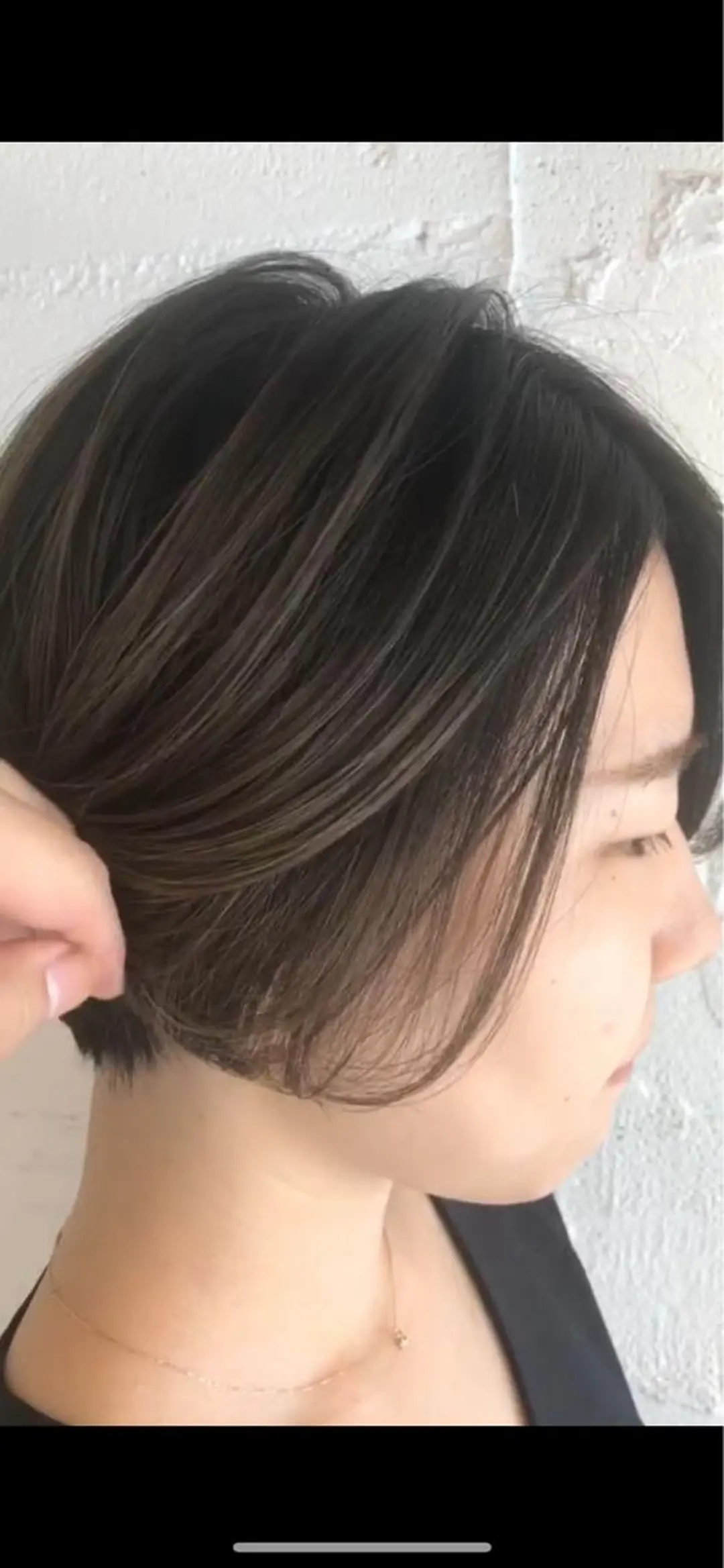 ショート カラー バレイヤージュ レイヤーカット ショートヘア カット ヘアカラー トリートメント ショートカット🍃 岡元瑞貴のヘアスタイル