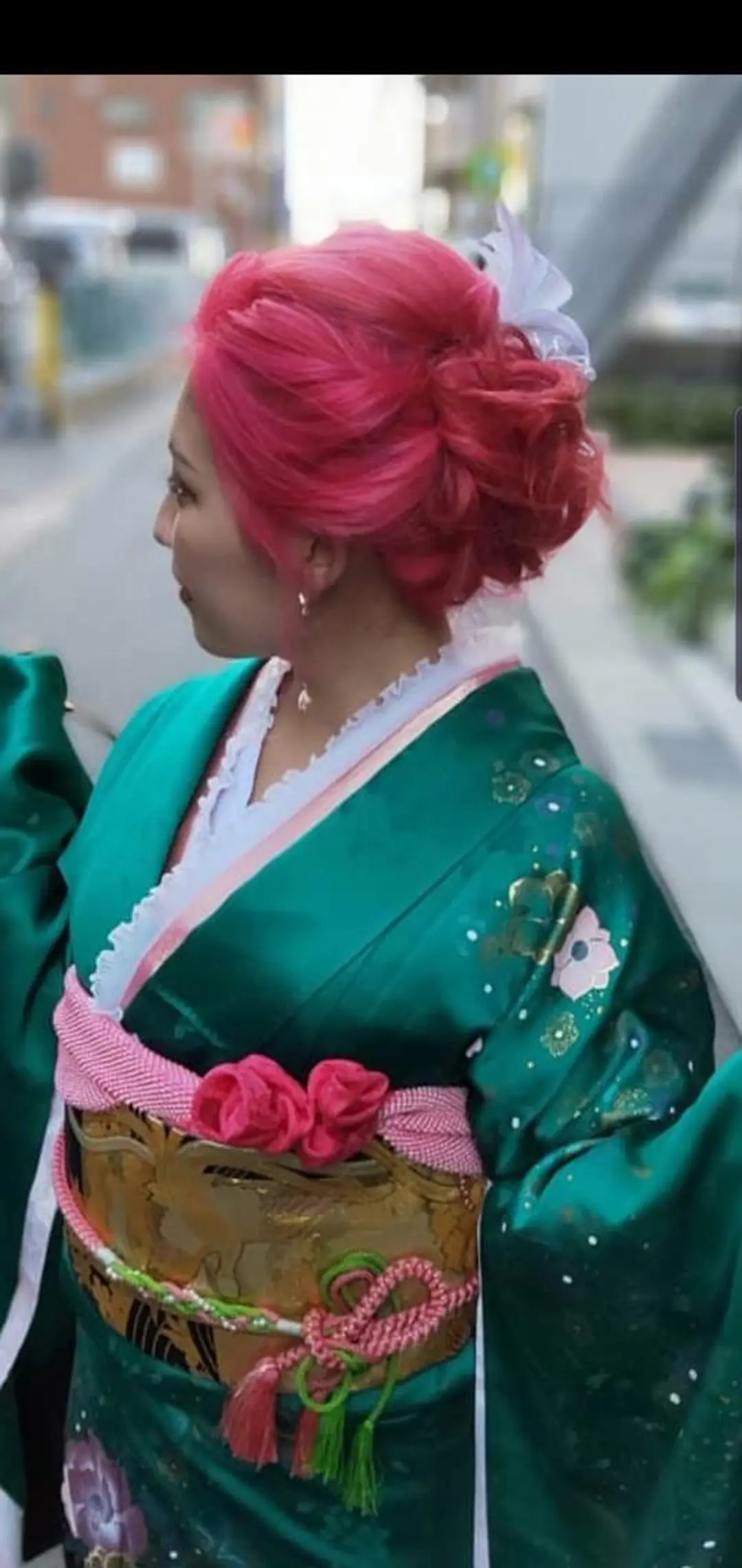 ロング カラー ヘアアレンジ 成人式 Sg hosoのヘアスタイル
