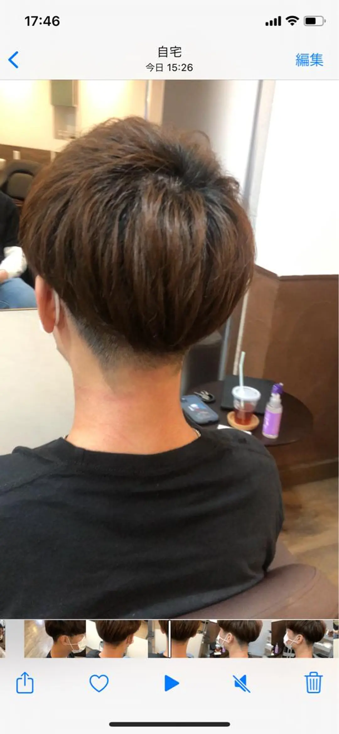 ショート メンズ マッシュ 前川 万都里のヘアスタイル