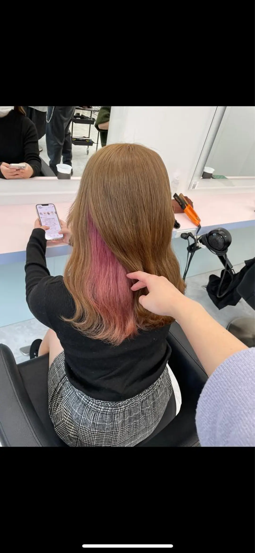 ミディアム カラー ヘアカラー トリートメント ヘッドスパ ヘアセット ❄️THEATER 透明感カラー❄️のヘアスタイル