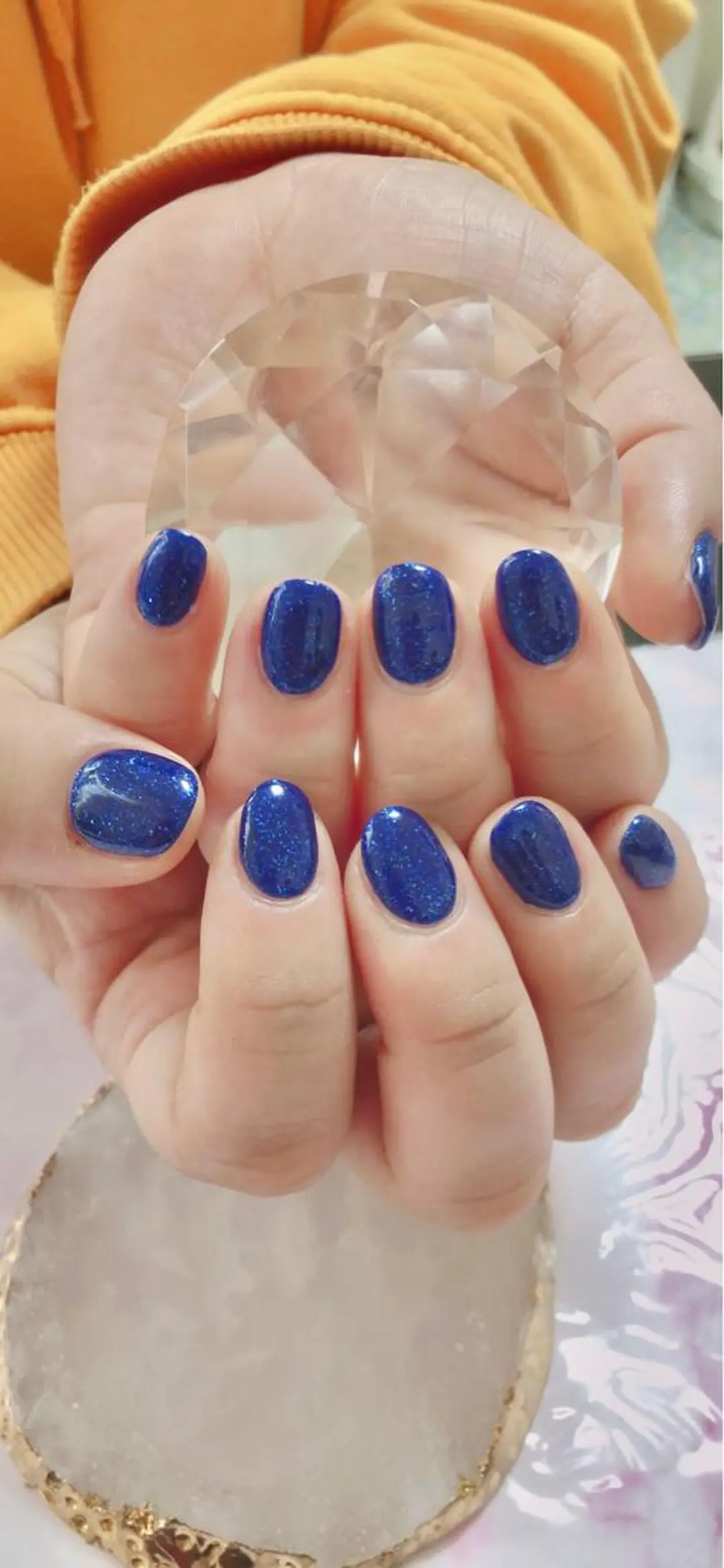 ミディアム カラー キッズ ネイル マツエク・マツパ ハンドネイル ハンドケア 💎ビューティサロン 湘南 RIRAN💎のネイルデザイン