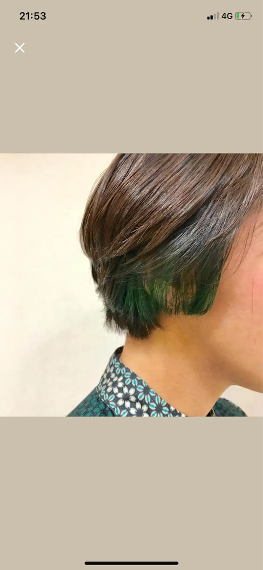 ショート ヘアカラー トリートメント デザインカラー🕊 石井萌のヘアスタイル
