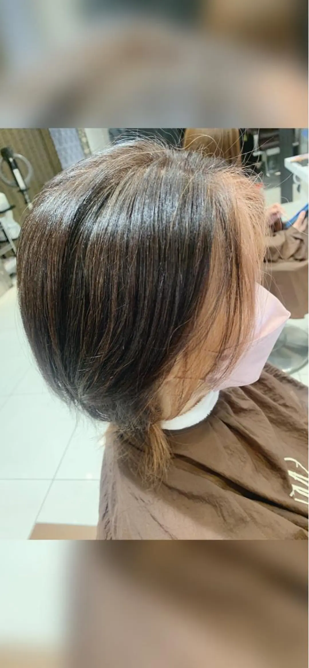 ショート カラー インナーカラー ハイトーンブリーチ有 ブリーチ無しお任せのヘアスタイル