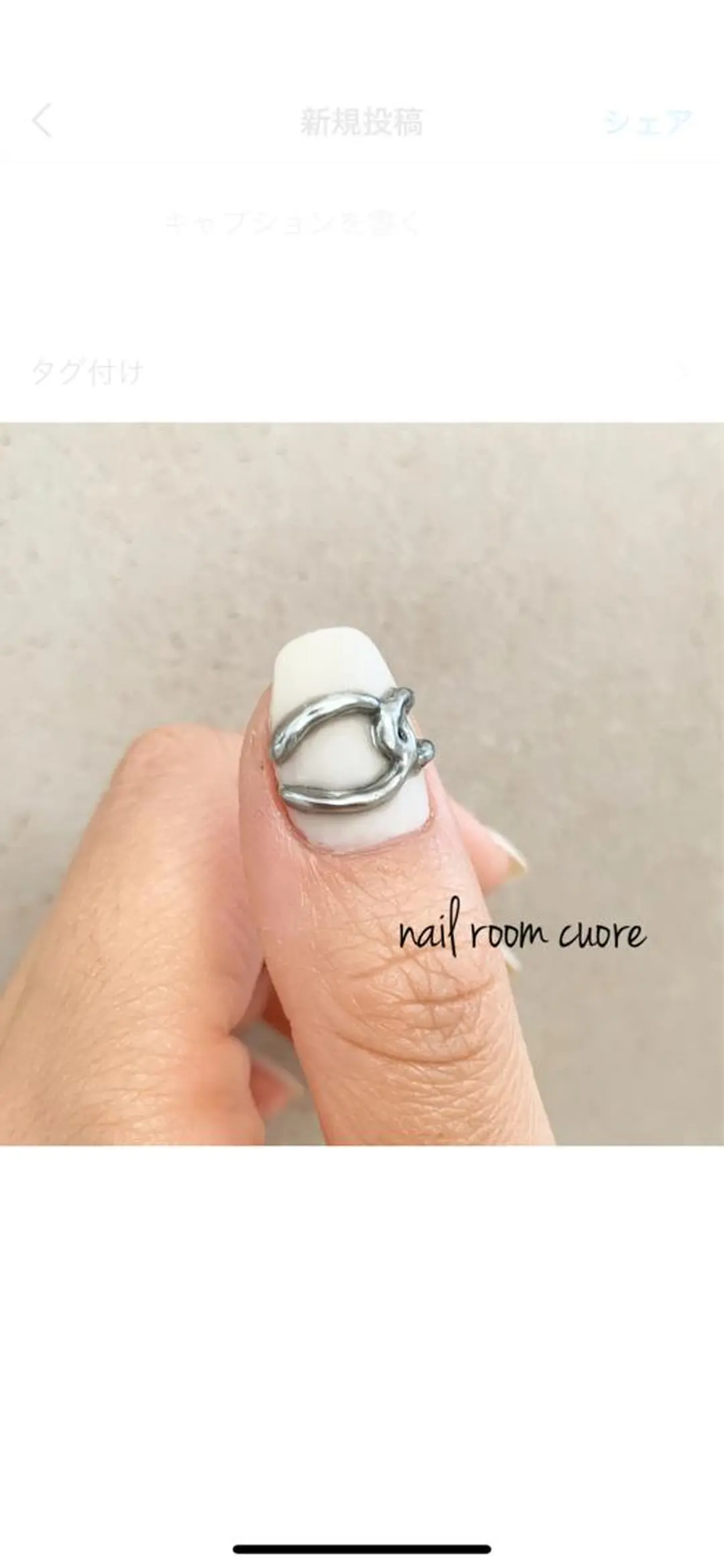 ネイル ミラーネイル nail room  cuore所属・松尾 典子のネイルデザイン