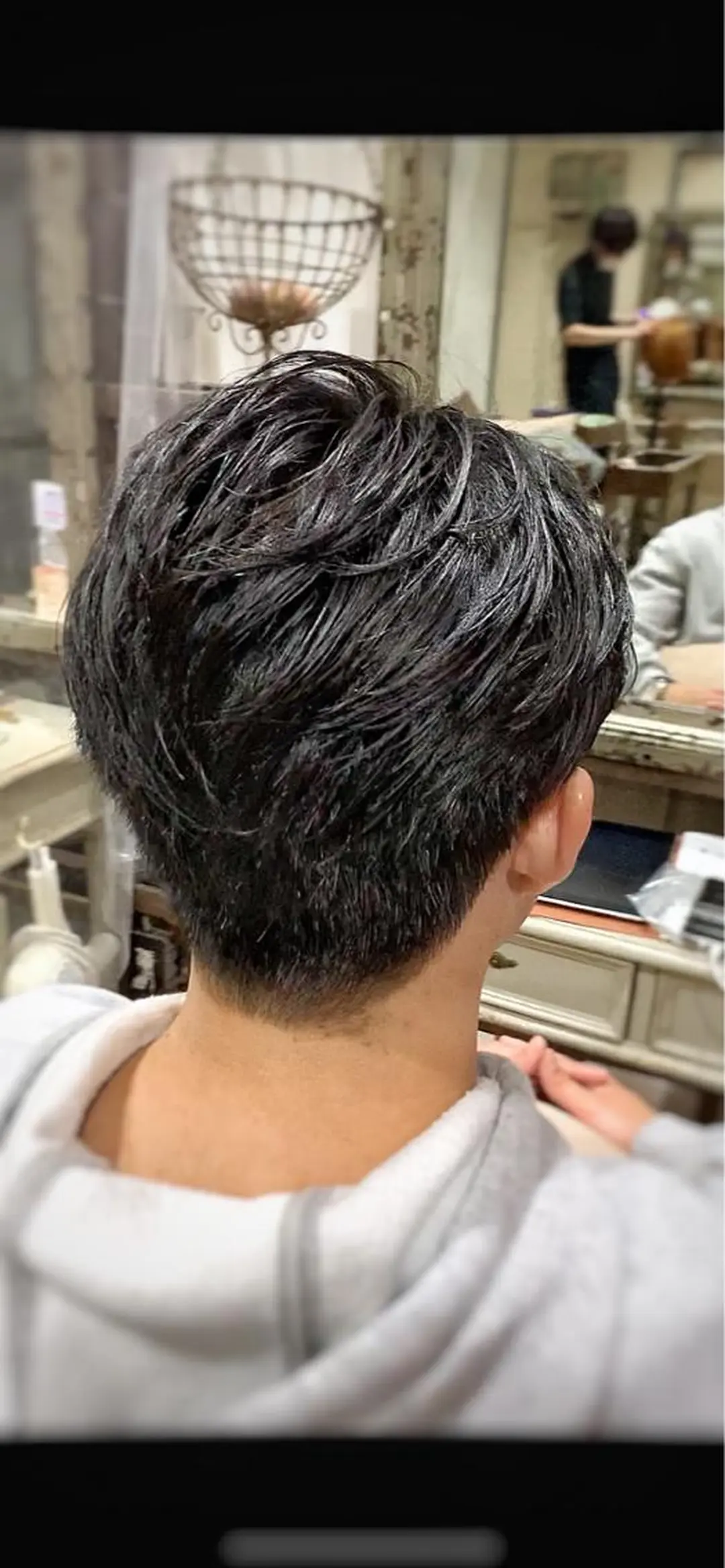 ショート メンズ かきあげバング メンズStylist 山根慧のヘアスタイル