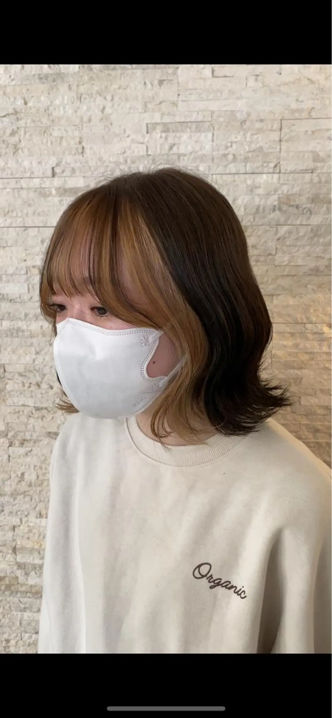 ミディアム カラー ベージュカラー インナーカラー ミルクティーベージュ Agu hair TENOE大宮氷川参道店所属・☀️透明感艶感カラー 増田魁土☀️のヘアスタイル