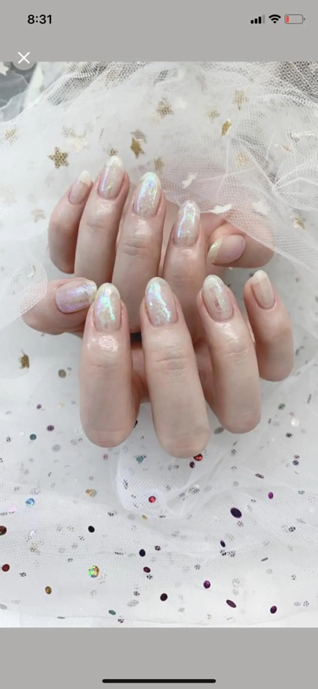 ネイル クリアネイル キラキラネイル 💅ネイルサロン ブラン🌈かすみのネイルデザイン