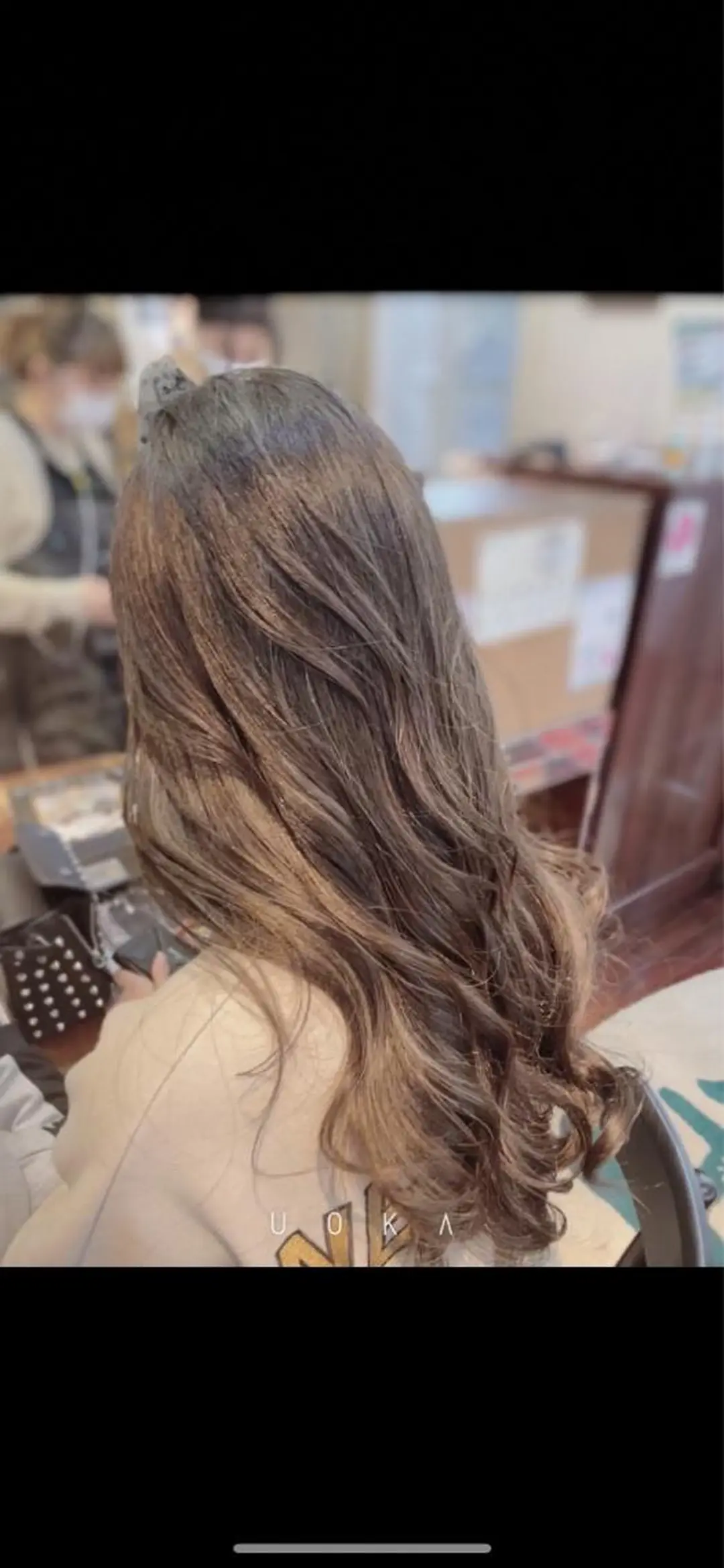 ロング カラー ヘアアレンジ アッシュ ベージュカラー カット ヘアカラー ヘッドスパ 福見 美保のヘアスタイル