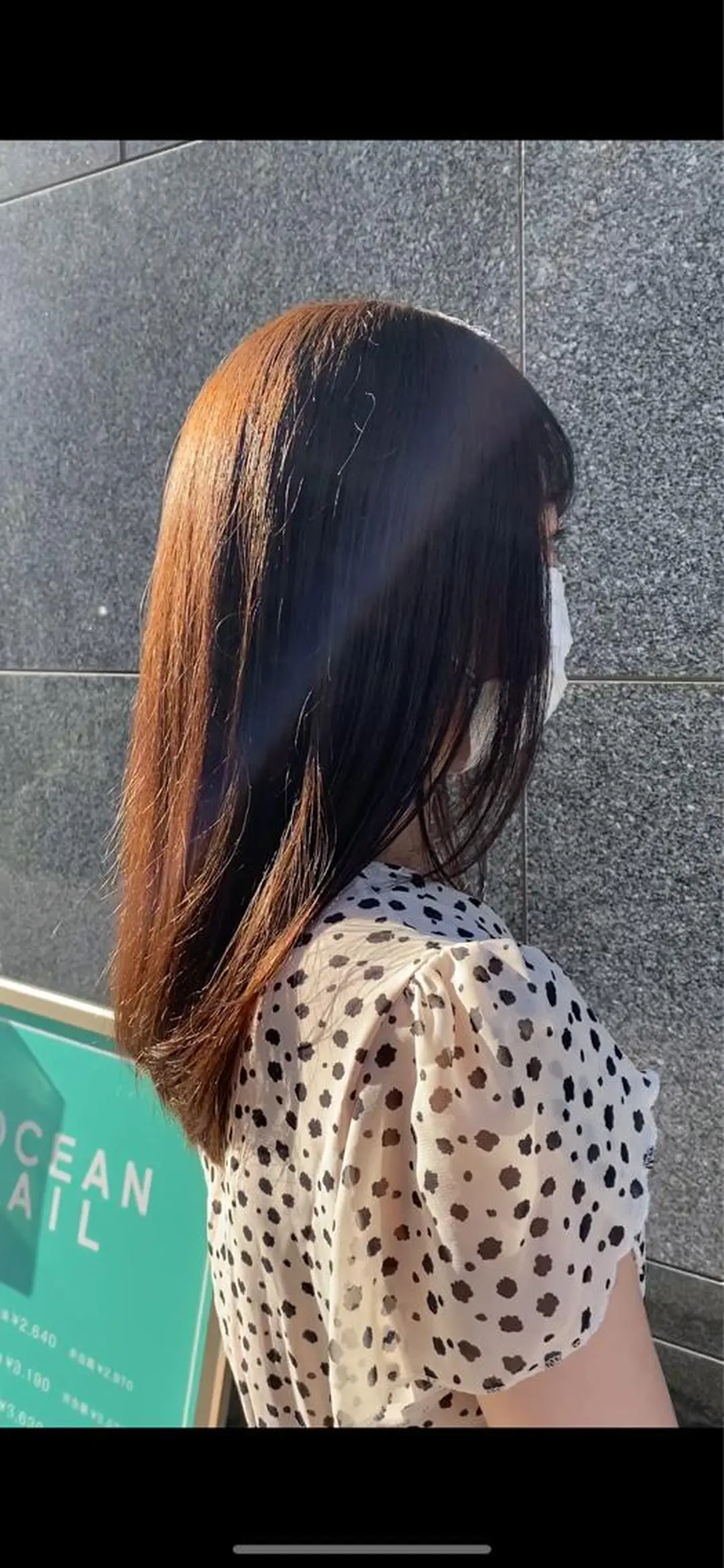 セミロング カラー ベージュカラー garage.所属・吉田 慎冴のヘアスタイル