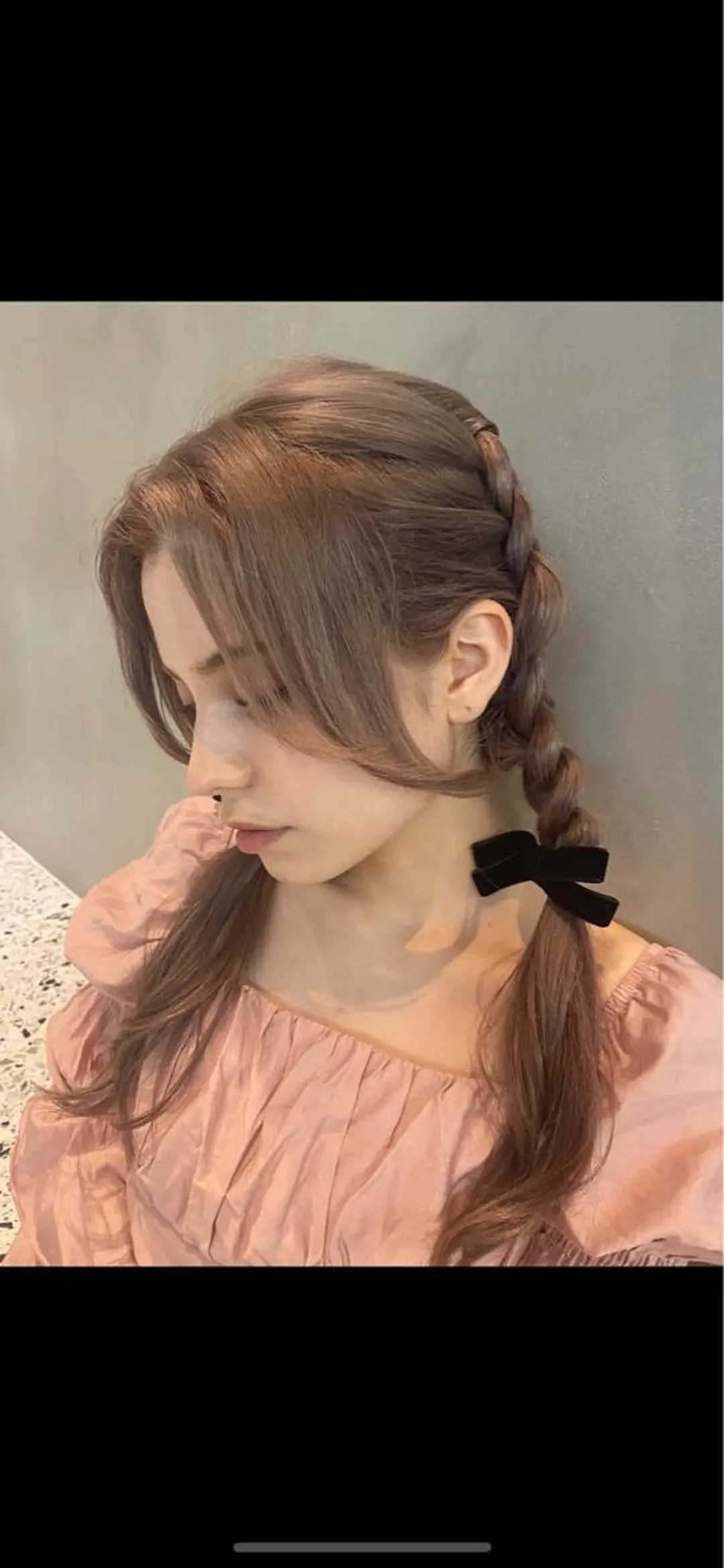 ロング カラー ヘアアレンジ 韓国girly hikariのヘアスタイル