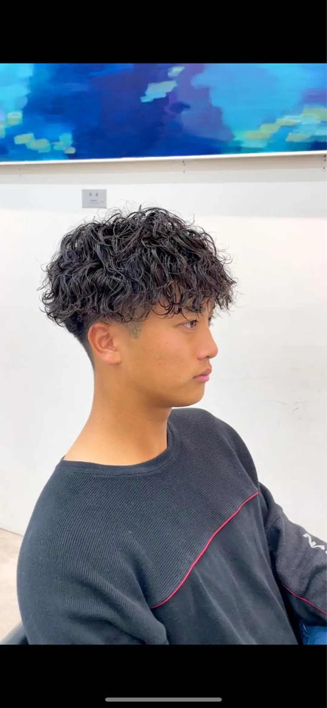 パーマ メンズ カット パーマ 西新/siohair 似合わせ/石尾刻矢のヘアスタイル
