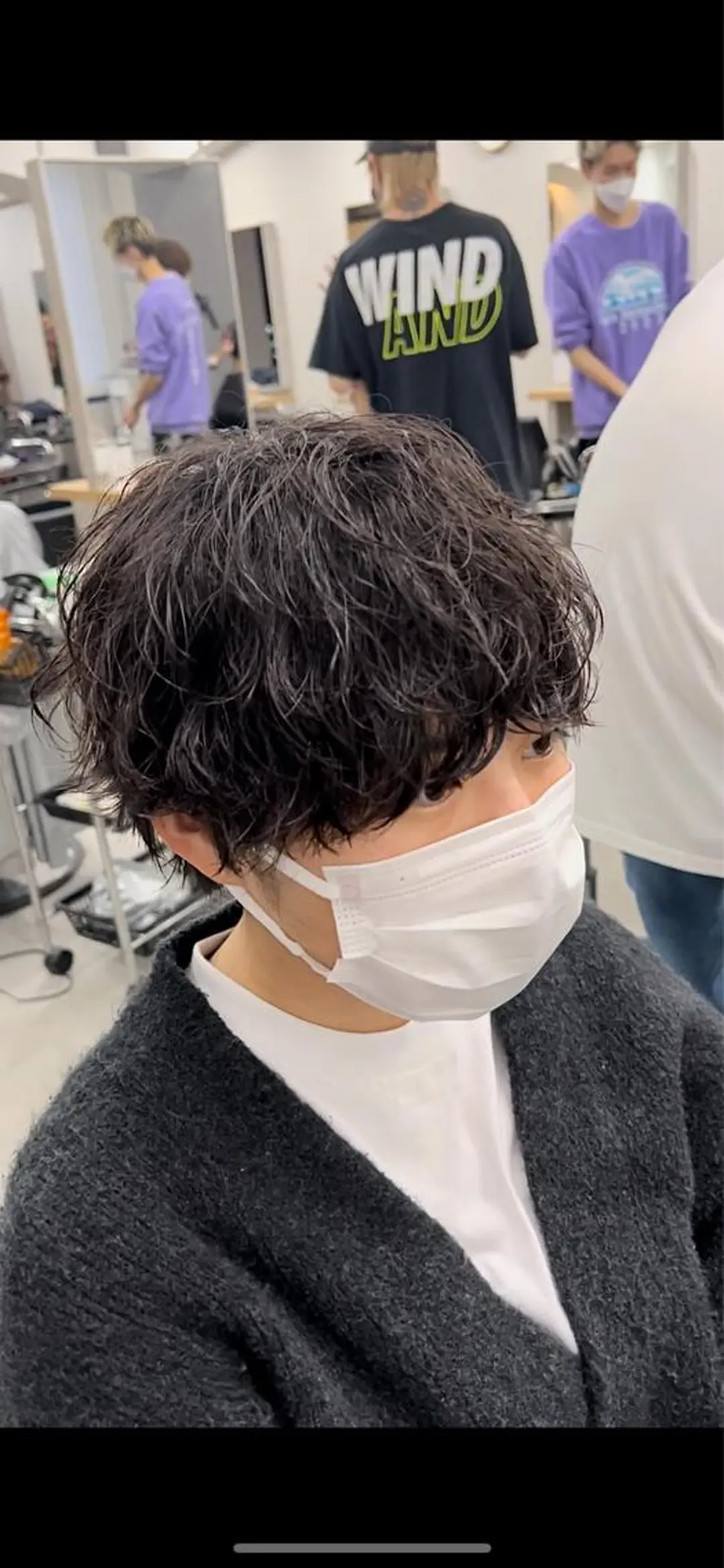 ショート パーマ 井上 虎汰郎のヘアスタイル