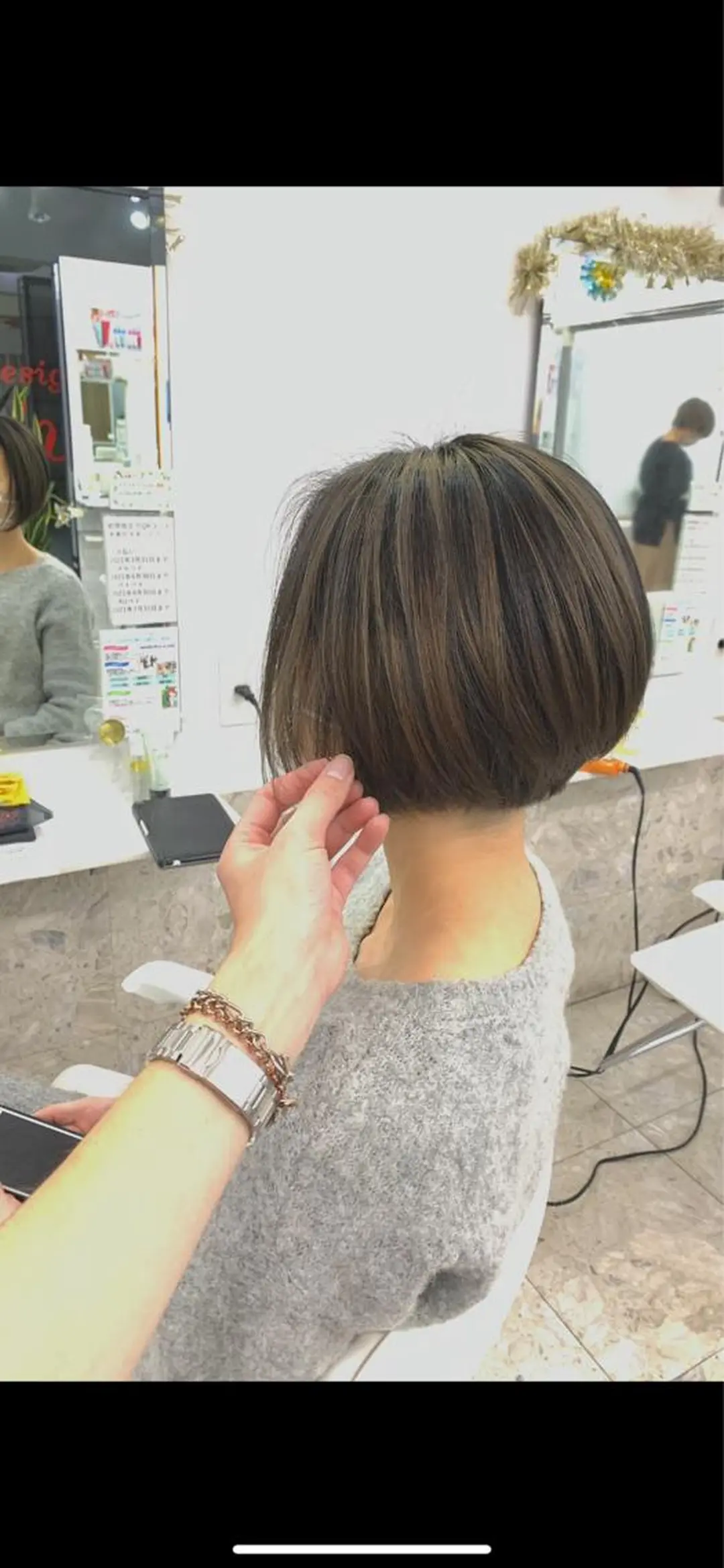 ショート カラー バレイヤージュ レイヤーカット 相武台ショート特化 💐川崎希💐のヘアスタイル