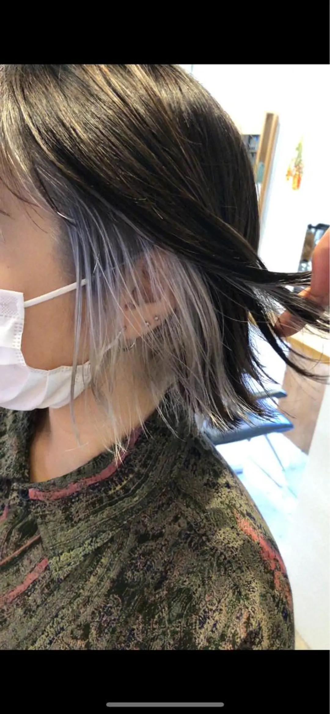 ショート カラー インナーカラー ボブ カット ヘアカラー トリートメント ショートカット🍃 岡元瑞貴のヘアスタイル