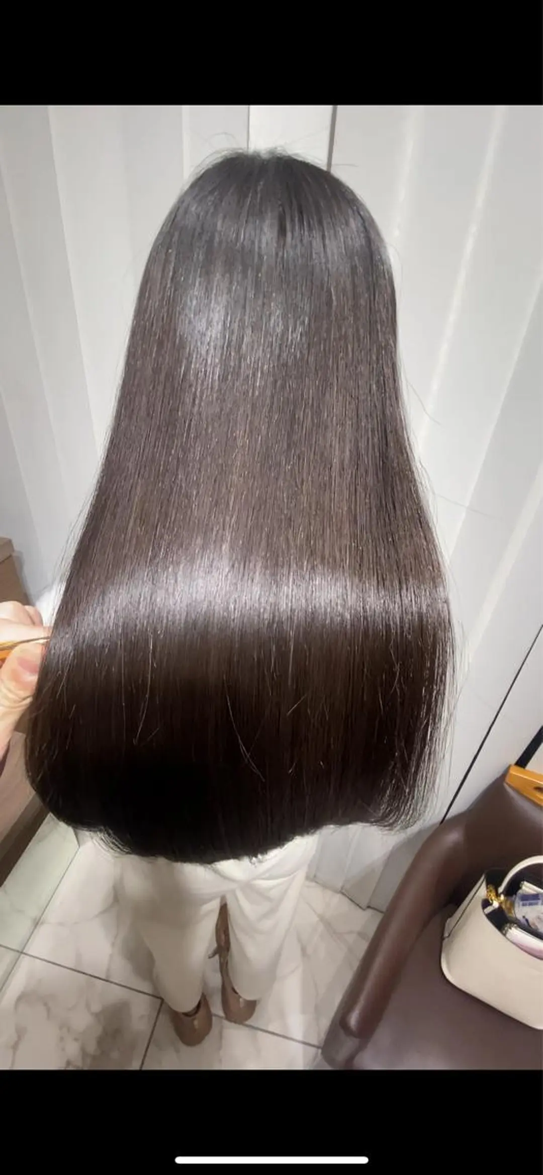 ロング 縮毛矯正 レイヤー×韓国 🇰🇷鈴木啓太のヘアスタイル