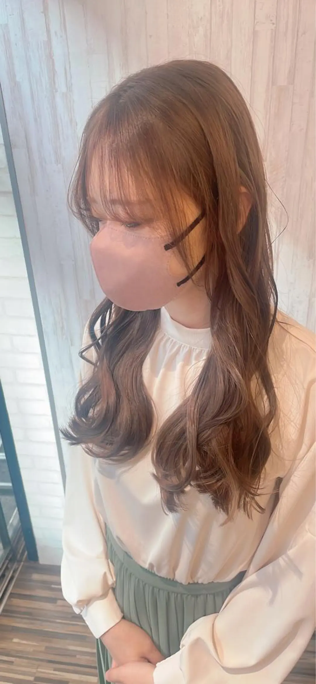 ロング カラー ヘアカラー トリートメント EARTH 山﨑龍馬のヘアスタイル