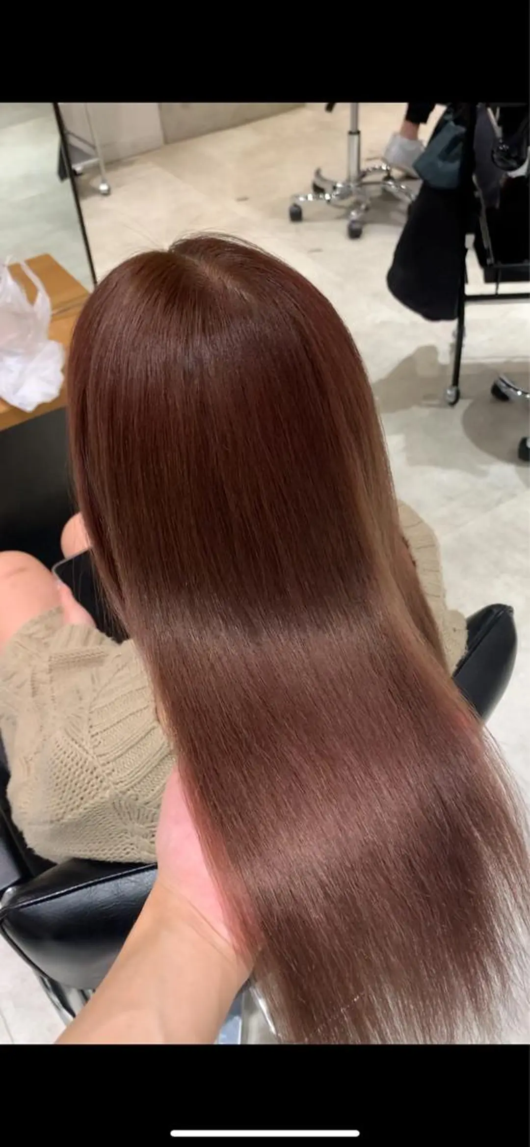 ロング カラー ブリーチ ブリーチなしカラー ピンクカラー ヘアカラー トリートメント サロウィン(SALOWIN)原宿iori店所属・ツヤツヤ ハイトーン/Reiのヘアスタイル