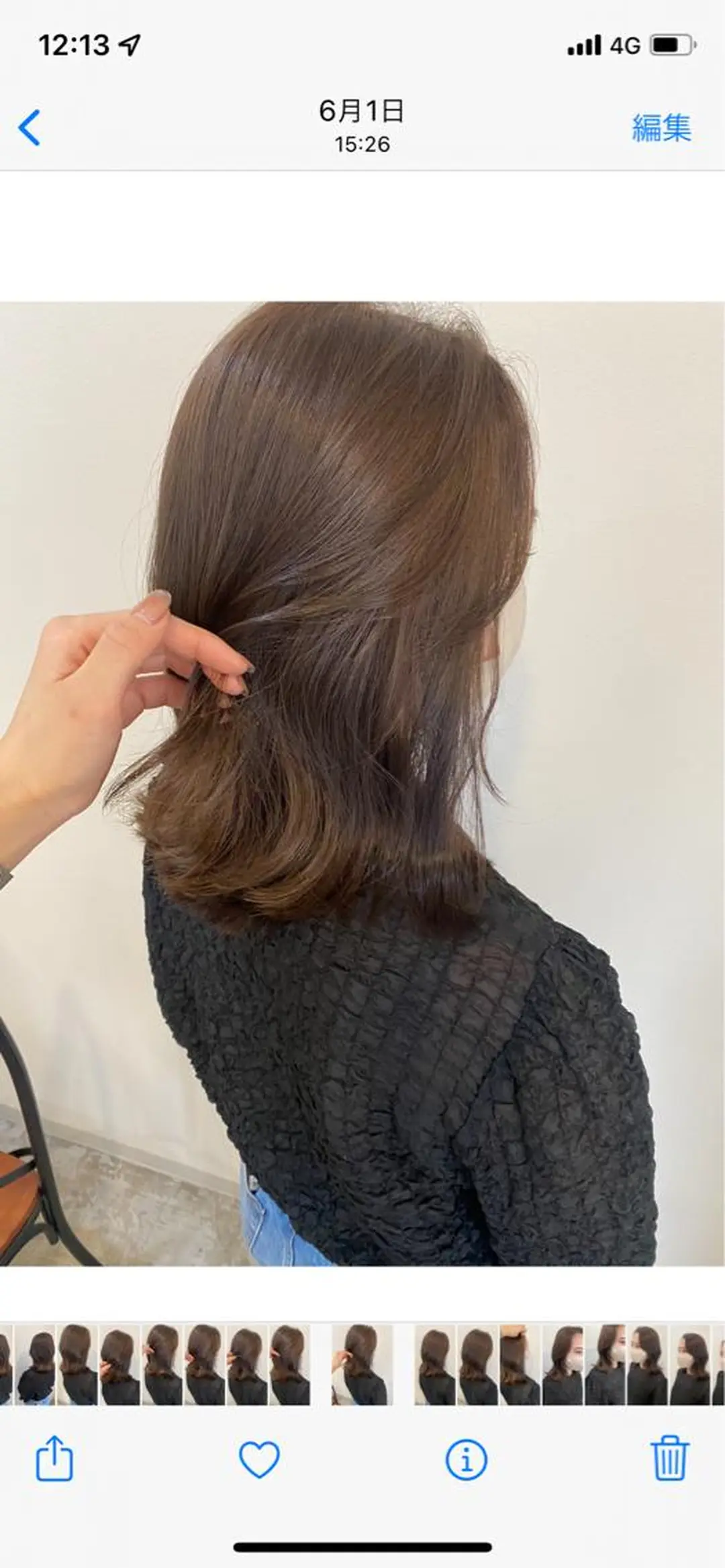 ミディアム カット ヘアカラー トリートメント 似合わせ顔まわりカッ ト🩶瀧本美咲のヘアスタイル