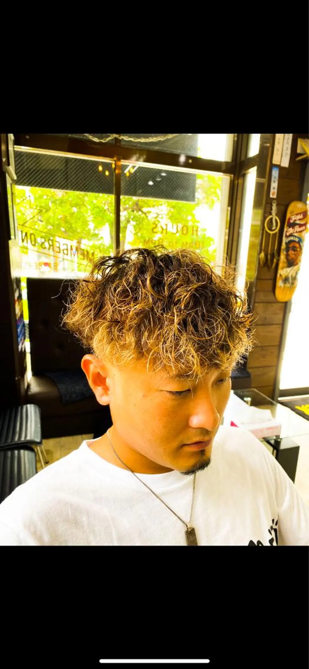 ミディアム カラー パーマ ミディアムパーマ BADBARBER蒲田店所属・barber goriのその他イメージ