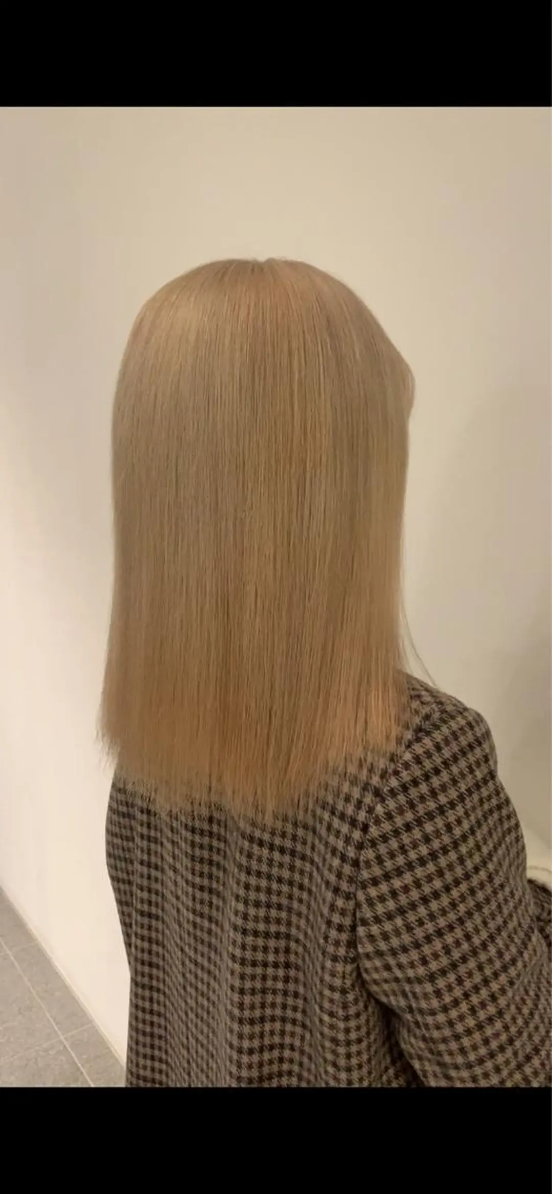 ミディアム カラー ブリーチ サロウィン(SALOWIN)原宿iori店所属・ツヤツヤ ハイトーン/Reiのヘアスタイル