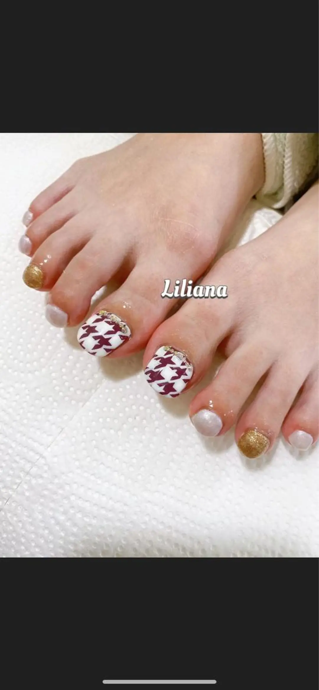ネイル フットネイル 艶々の美爪を〜 【リリアーナ】のネイルデザイン
