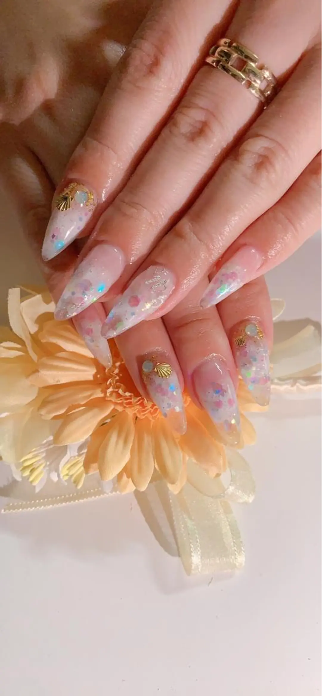 ネイル グラデーション スカルプネイル ハンドネイル ハンドケア ネイリスト Kaoriのネイルデザイン