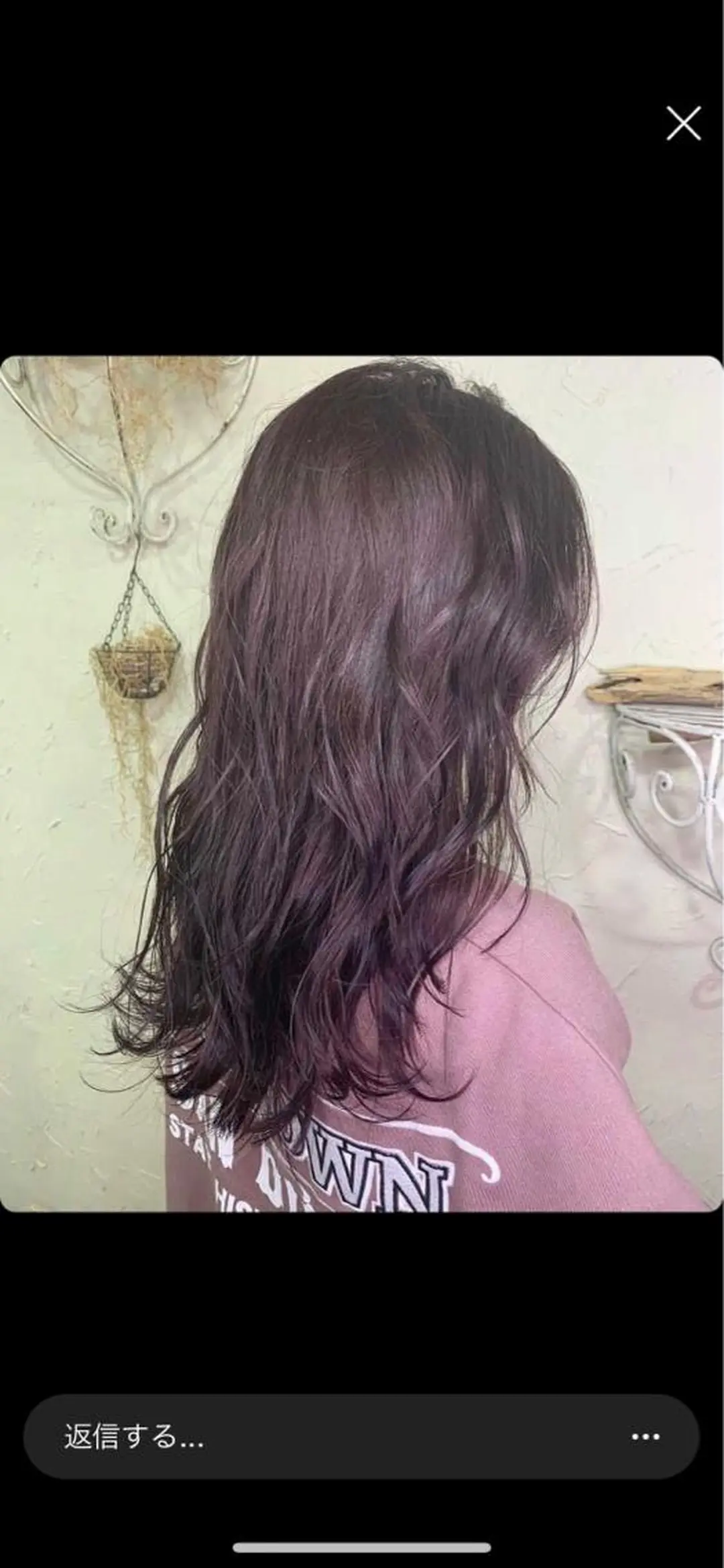 ロング カラー ピンクカラー バイオレットカラー 深沢 秀のヘアスタイル
