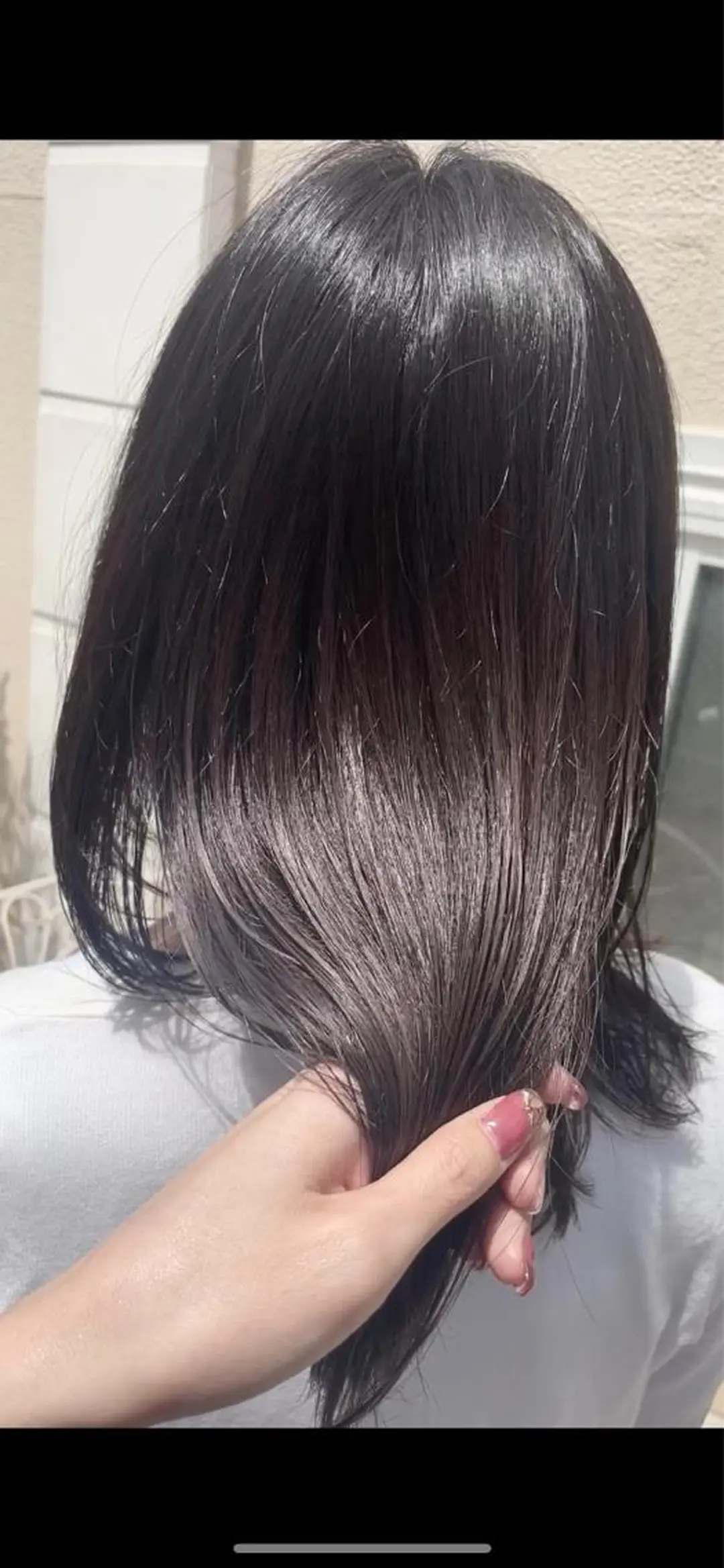 ミディアム カラー アッシュ グレージュ ラベンダーカラー ラベンダーグレージュ ラベンダーアッシュ カット ヘアカラー トリートメント BEBE所属・ブリーチなし 透明感カラーKANAのヘアスタイル