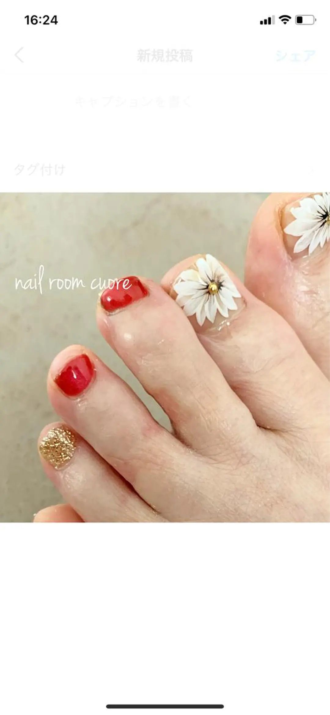 ネイル フットネイル nail room  cuore所属・松尾 典子のネイルデザイン