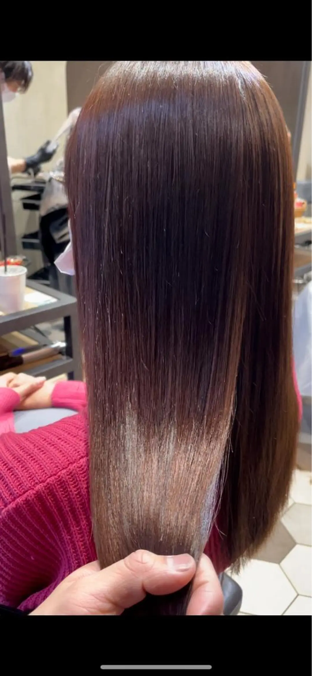 ロング カラー 髪質改善 縮毛矯正 カット ヘアカラー 縮毛矯正 トリートメント 縞田 健一のヘアスタイル