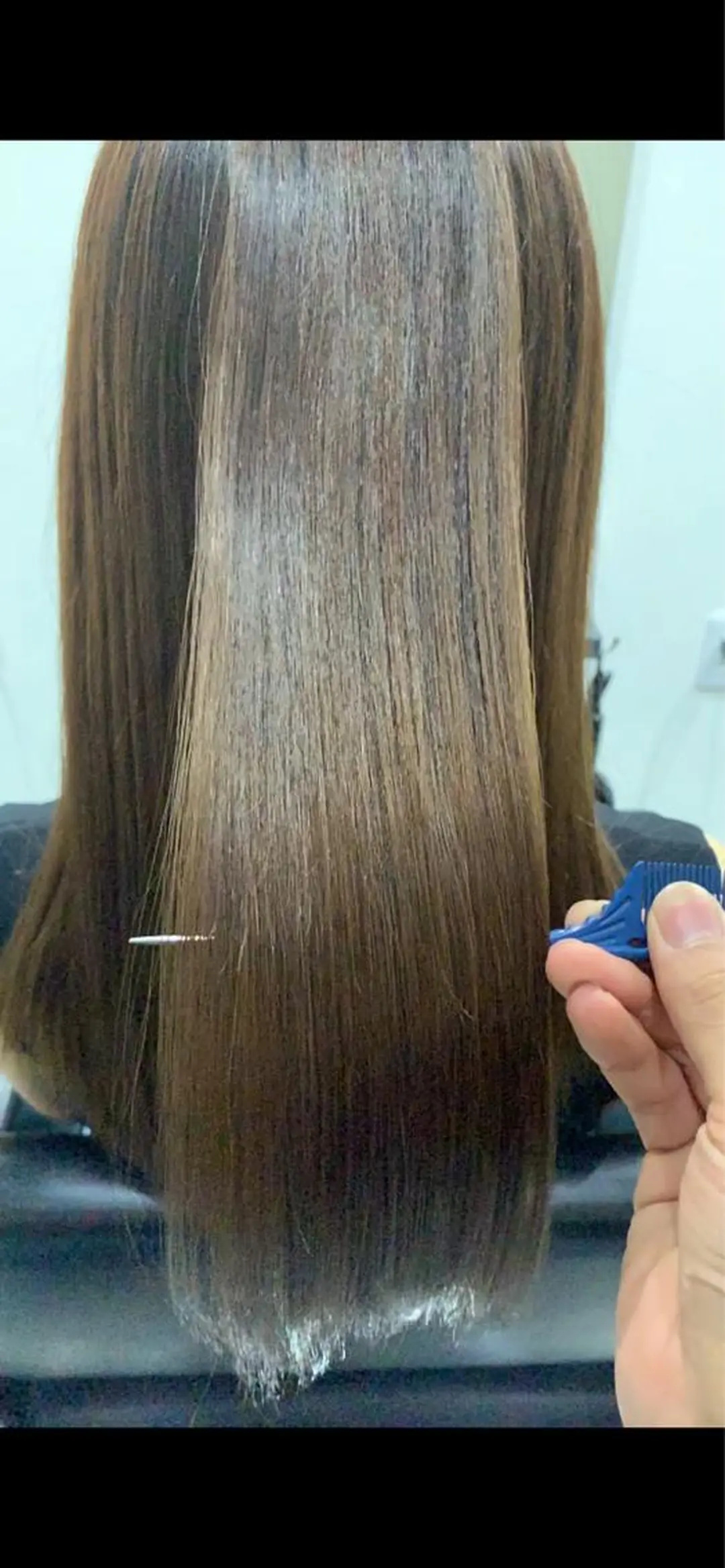 ロング カット ヘアカラー トリートメント 髪質改善 貸切サロンのヘアスタイル
