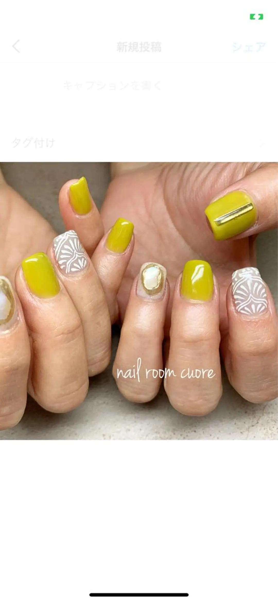 ネイル ハンドネイル nail room  cuore所属・松尾 典子のネイルデザイン
