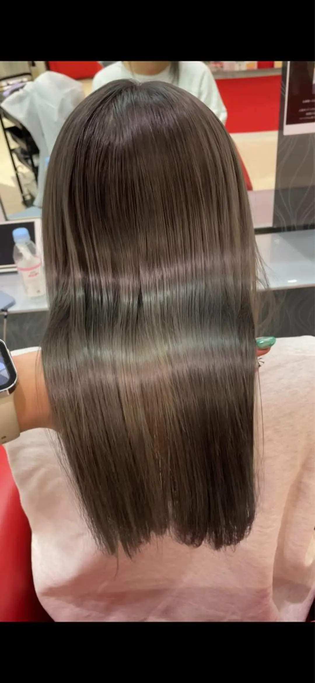 ロング カラー ブリーチ グレージュ トリートメント be flot所属・髪質改善/大阪守口市 🐣Ria‪🐣のヘアスタイル