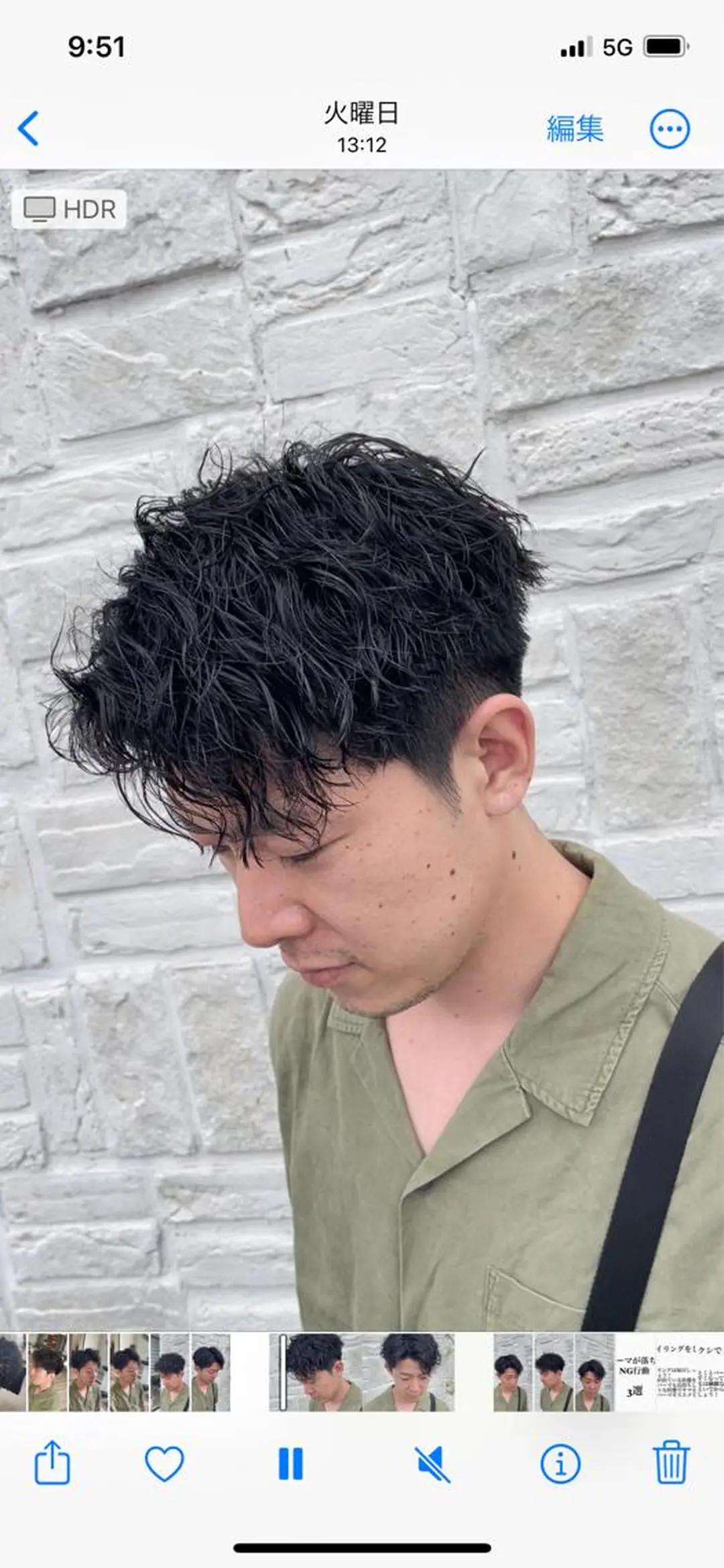 パーマ メンズ カット パーマ アタ ムのヘアスタイル