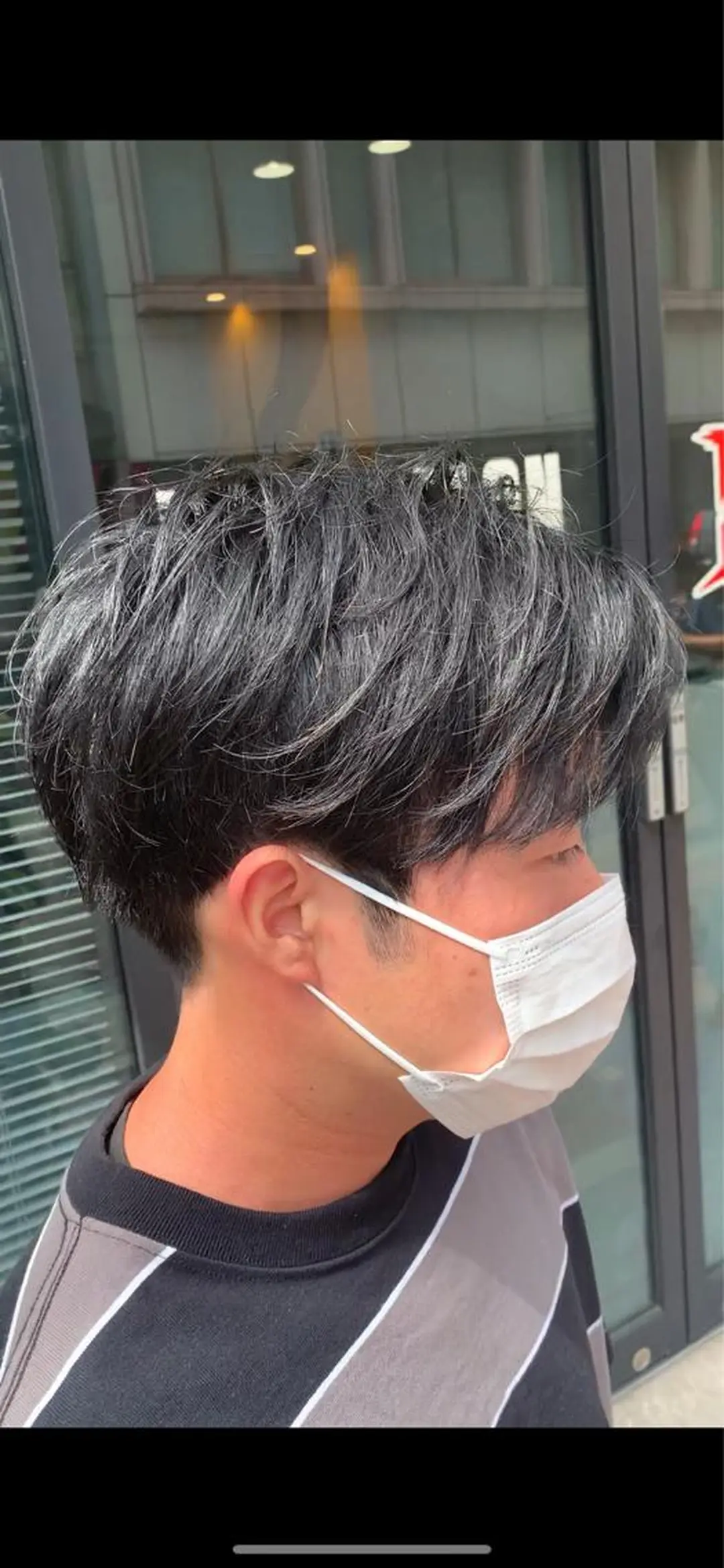 メンズ マッシュ 刈り上げ メンズサロン　アソビ所属・【扱いやすいパーマ】 眞鍋拓己のヘアスタイル