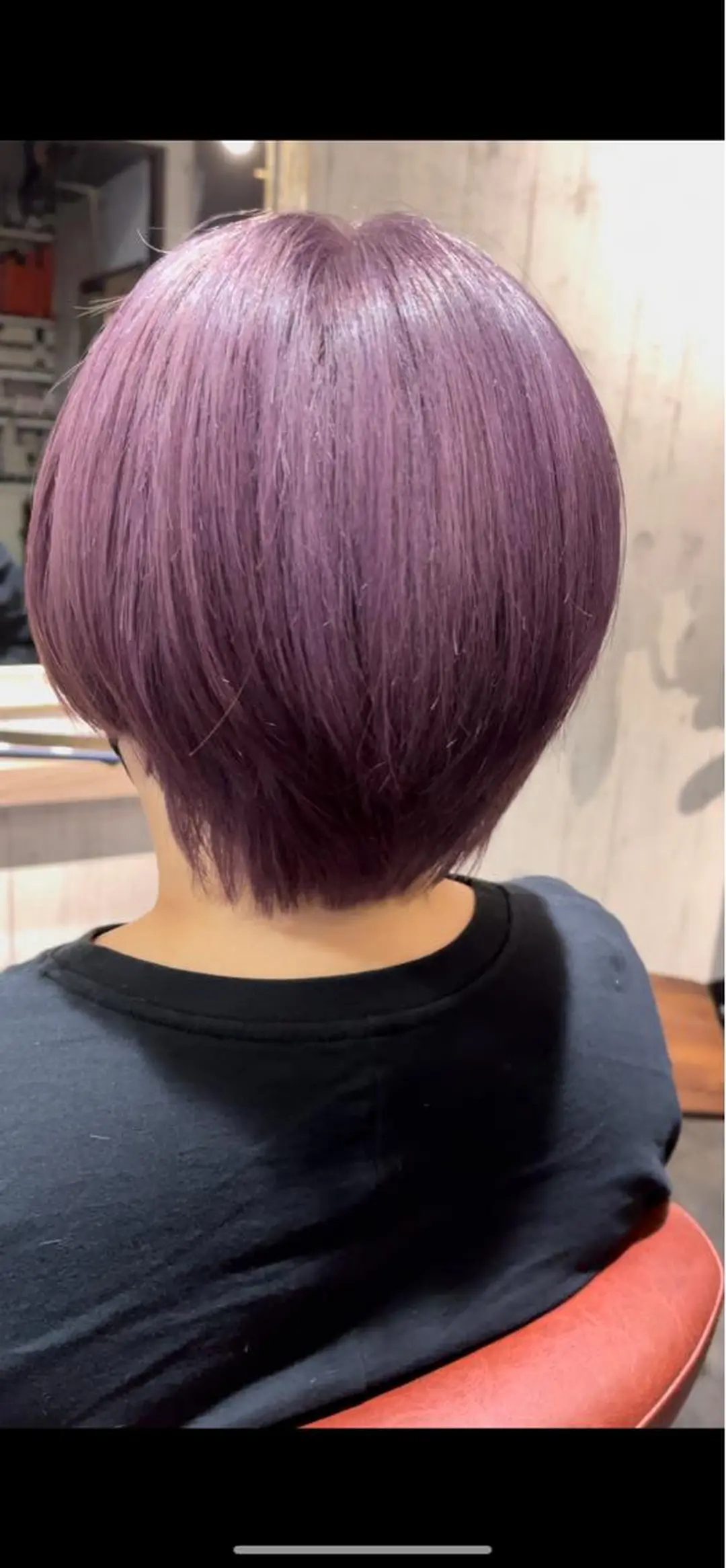 ショート カラー ピンクカラー ピンクパープル パープルカラー カット ヘアカラー 渡部 翔  髪質改善カラーのヘアスタイル