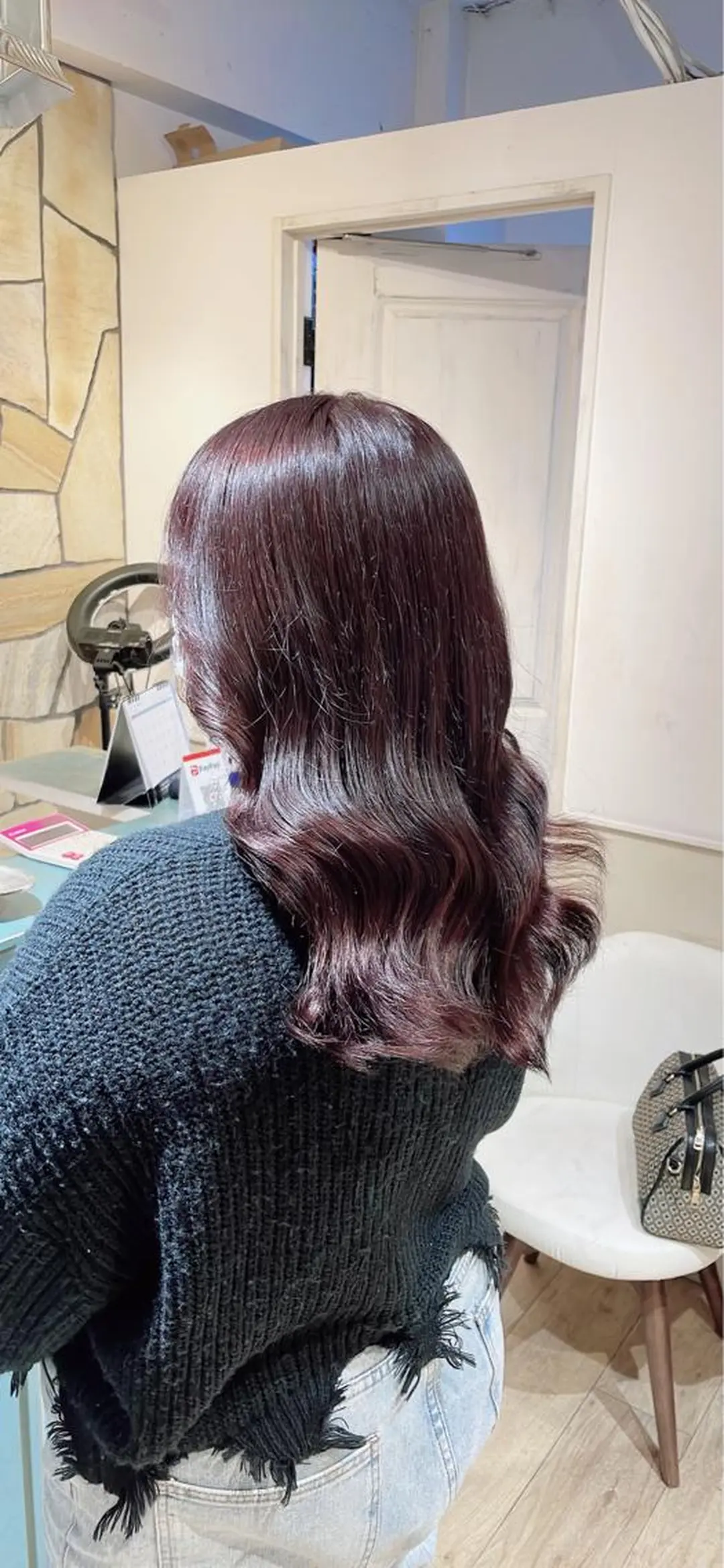 ミディアム カラー 艶カラー🦋髪質改善 🫧MINAMIのヘアスタイル