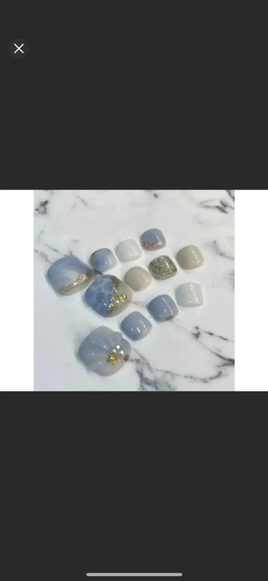 ネイル フットネイル model LUNA BLANCのマツエク・マツパデザイン